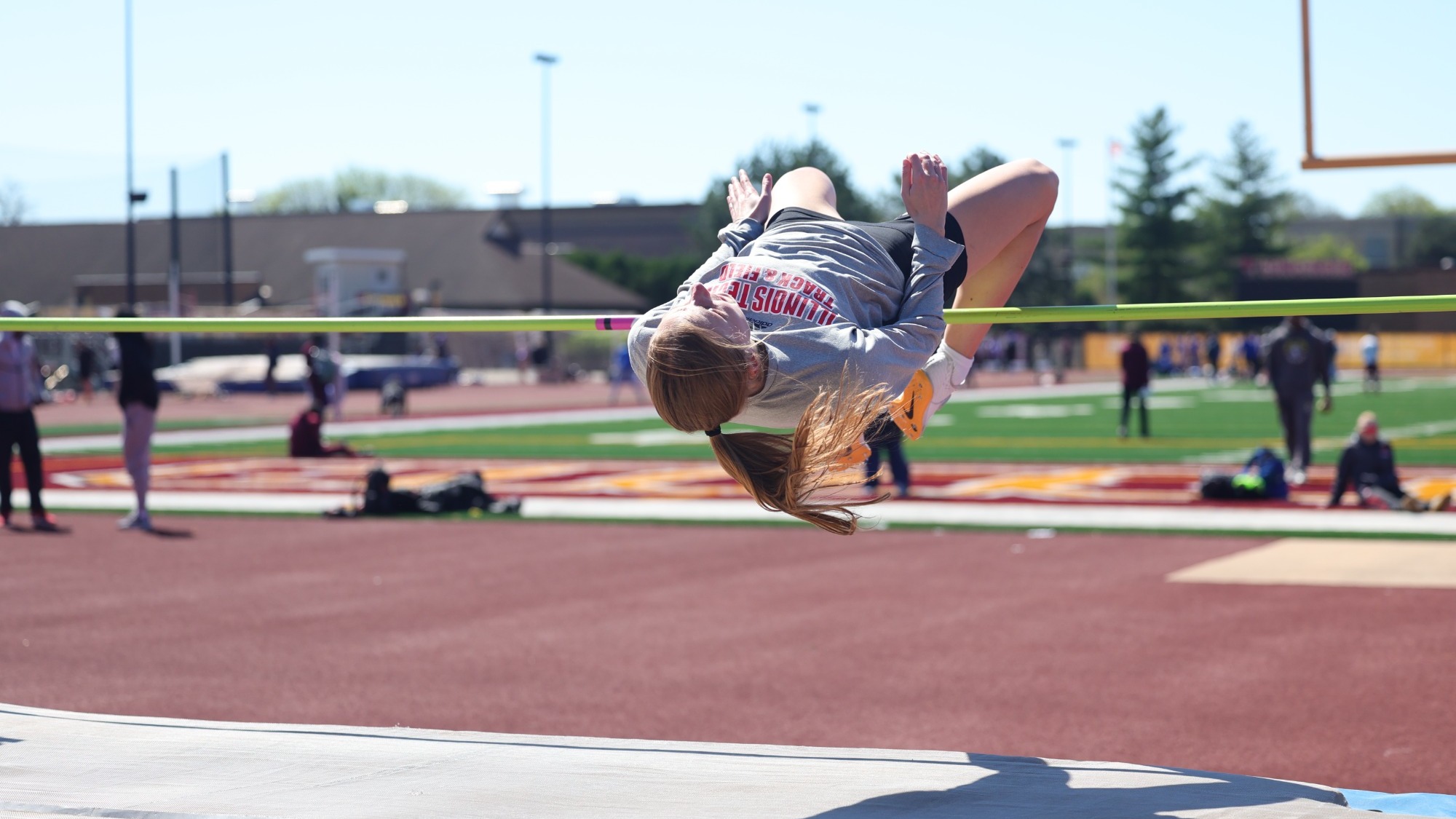 Olivia Jameson high jump at CUC 4-25-26