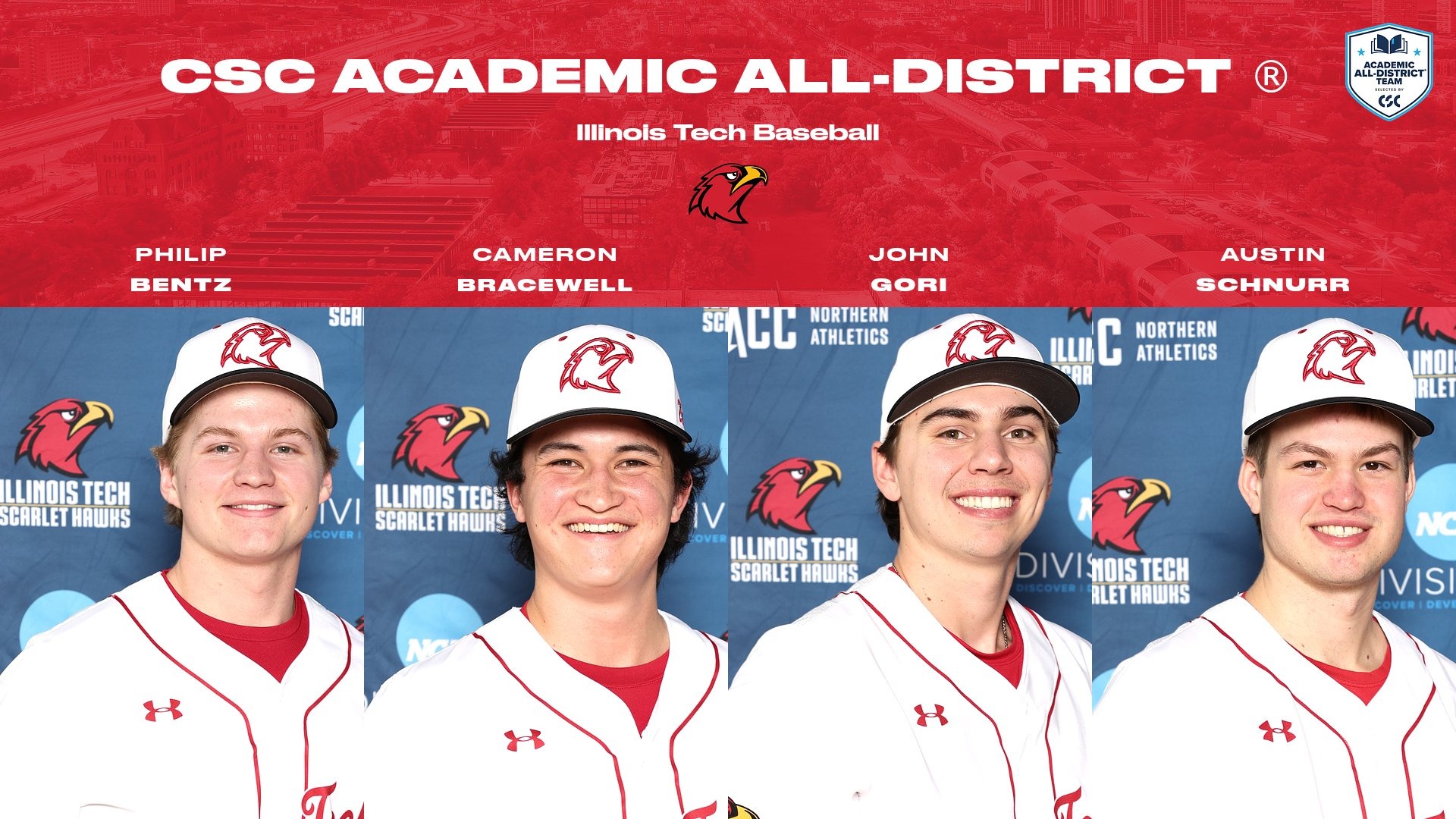 2026 Baseball CSC Academic All-District Team