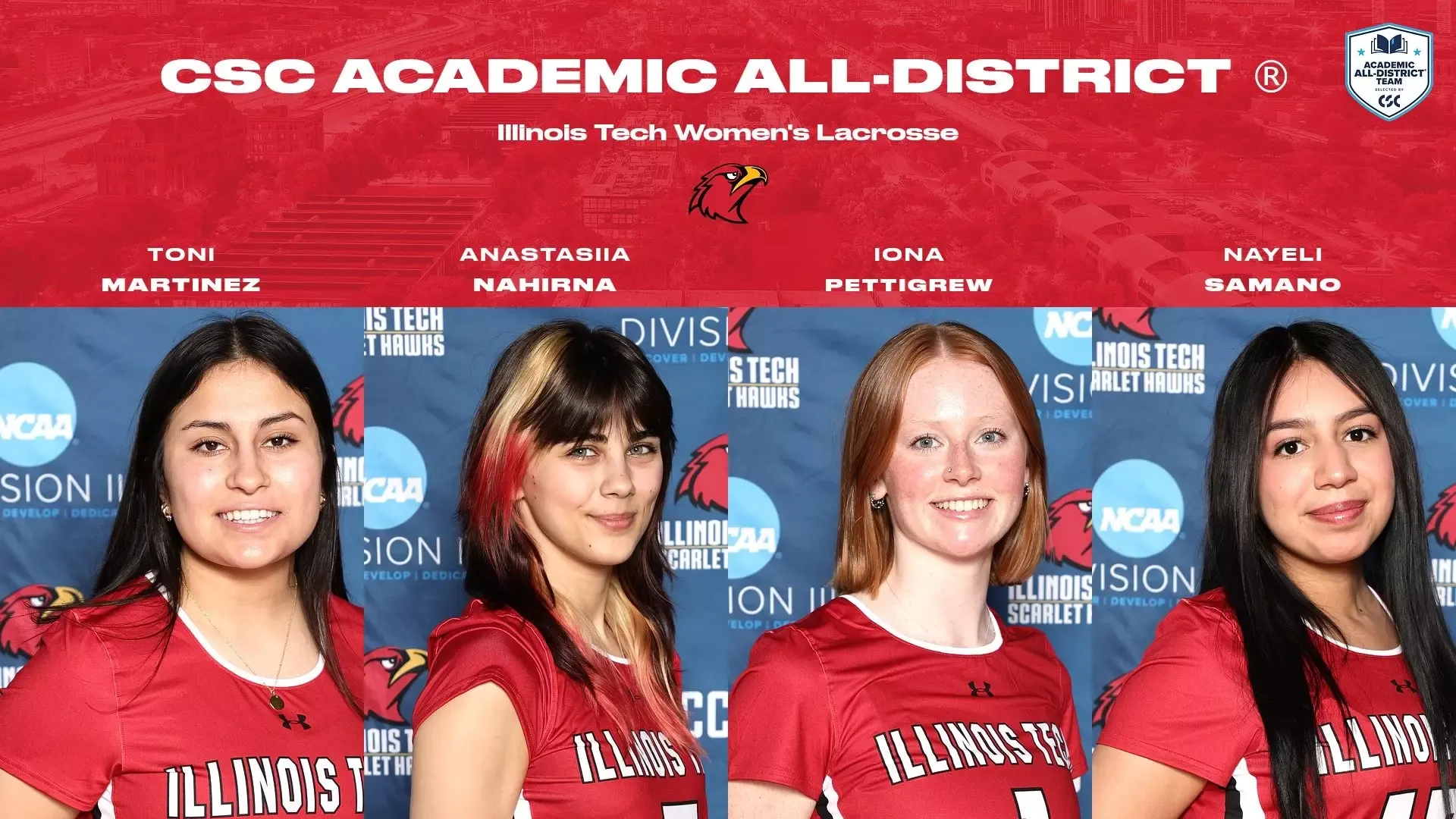 2026 WLAX Academic All-District cover photo