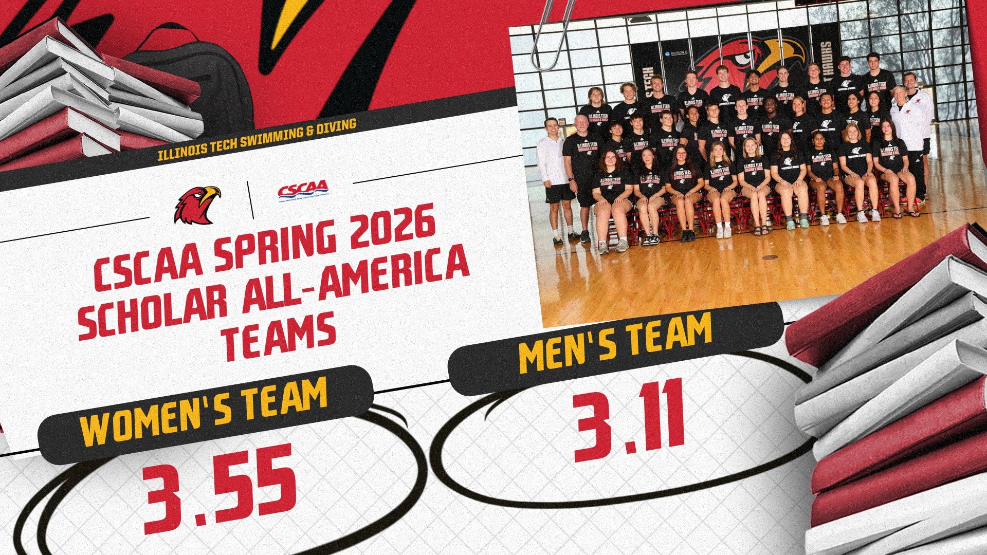 Spring 2026 CSCAA Scholar All-America Teams