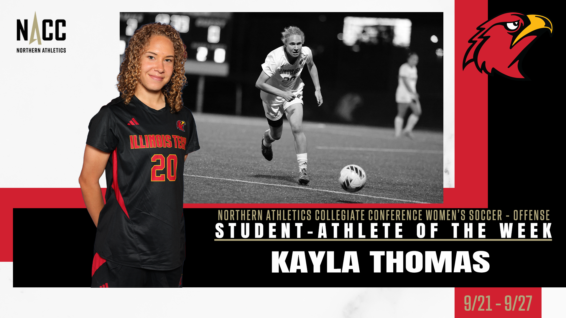 Kayla Thomas NACC POTW 9-29-26 cover photo