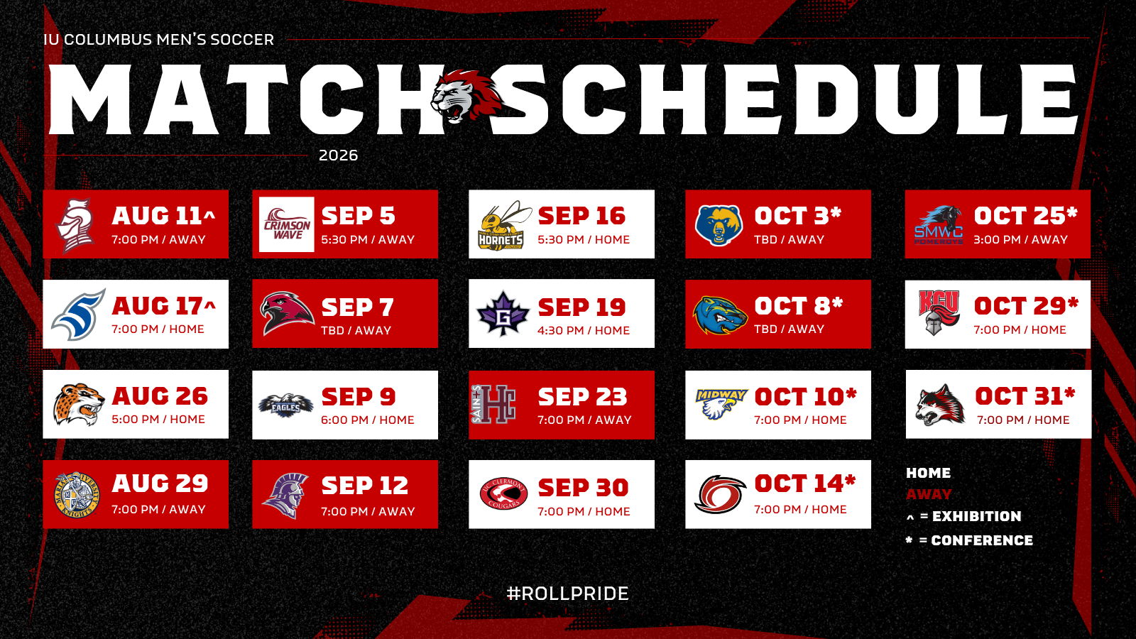 MSOC Schedule Release 2026