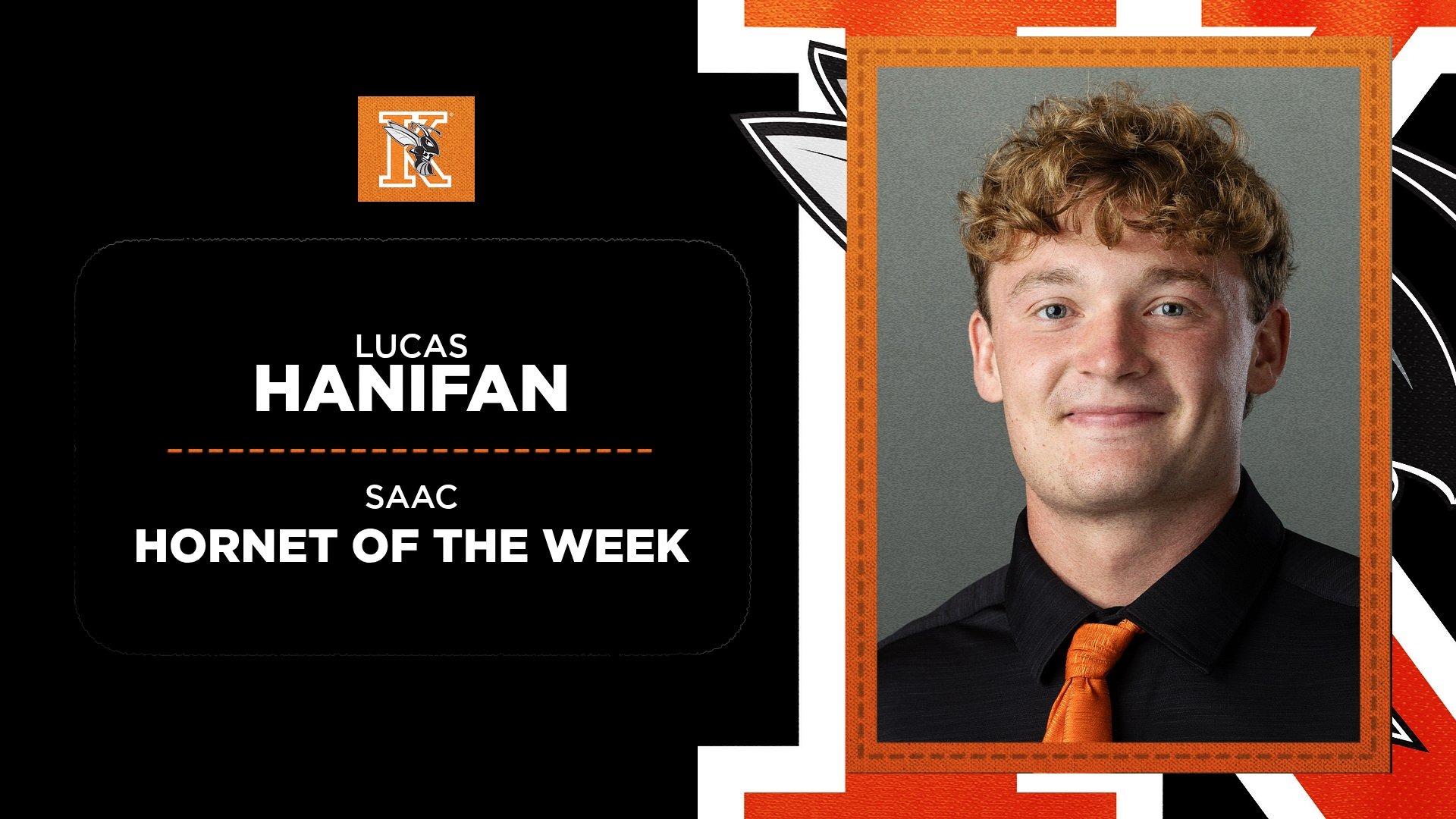 Lucas Hanifan Hornet of the Week Graphic