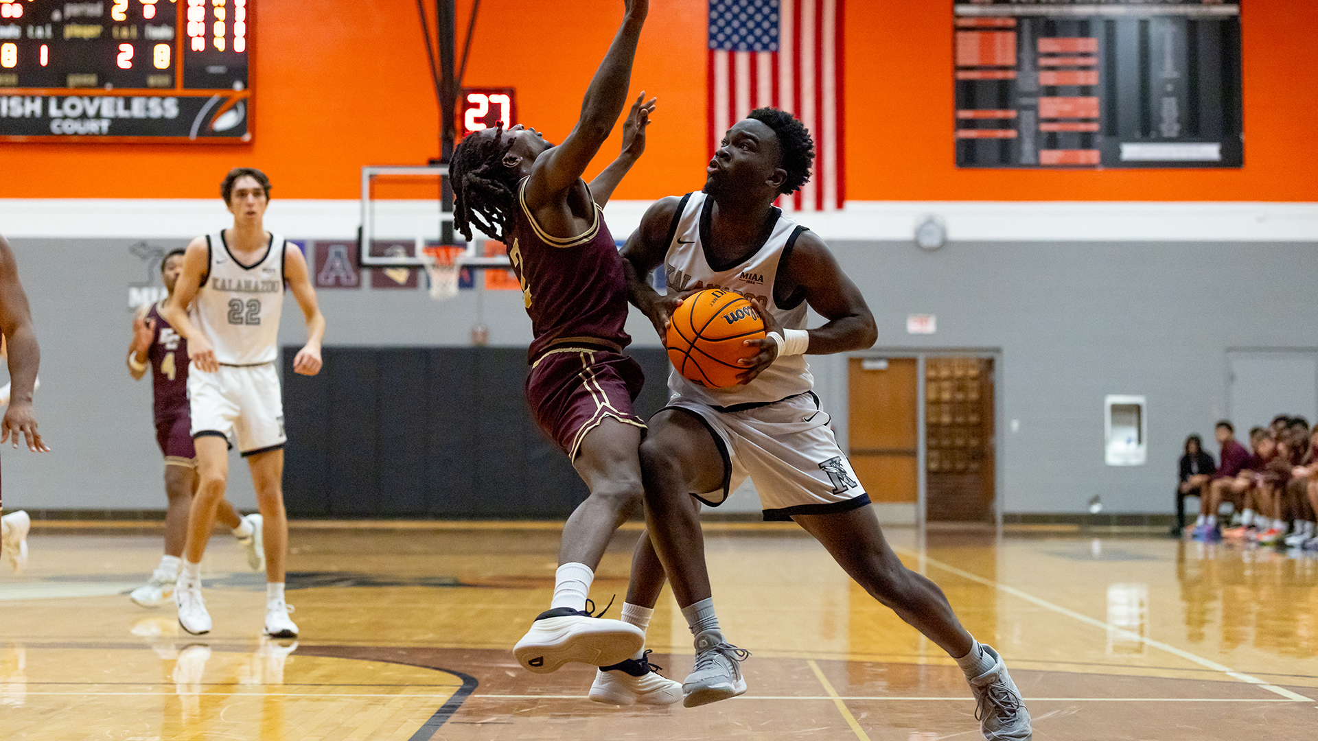 Dougie Blackwood playing basketball