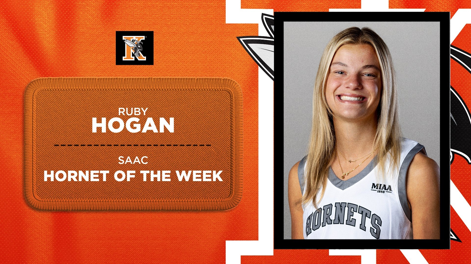 Ruby Hogan Women's Hornet of the Week Graphic