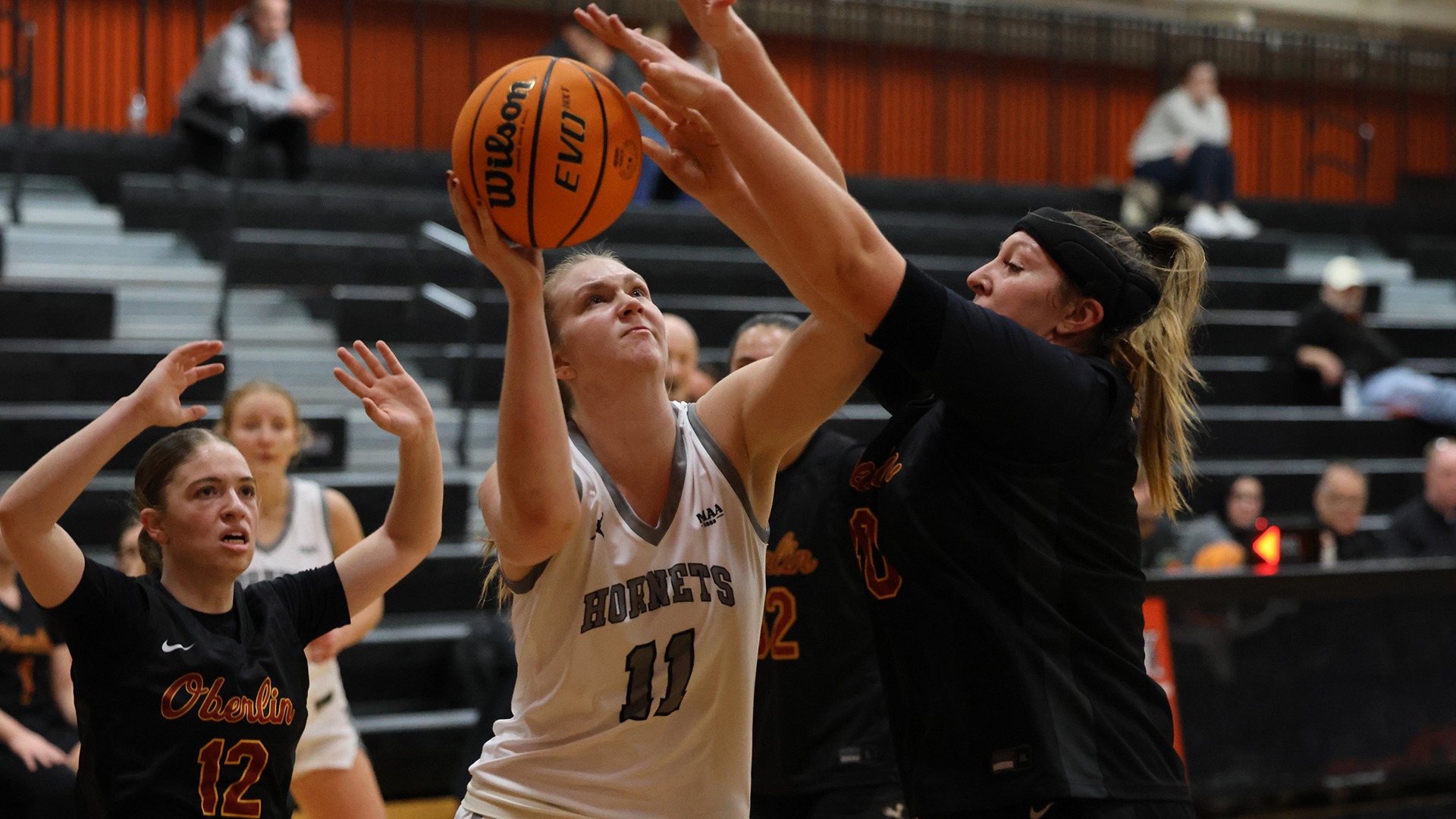 Josee Cooke playing basketball
