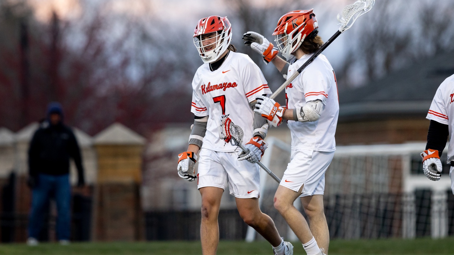 Adkins and Asnis celebrating