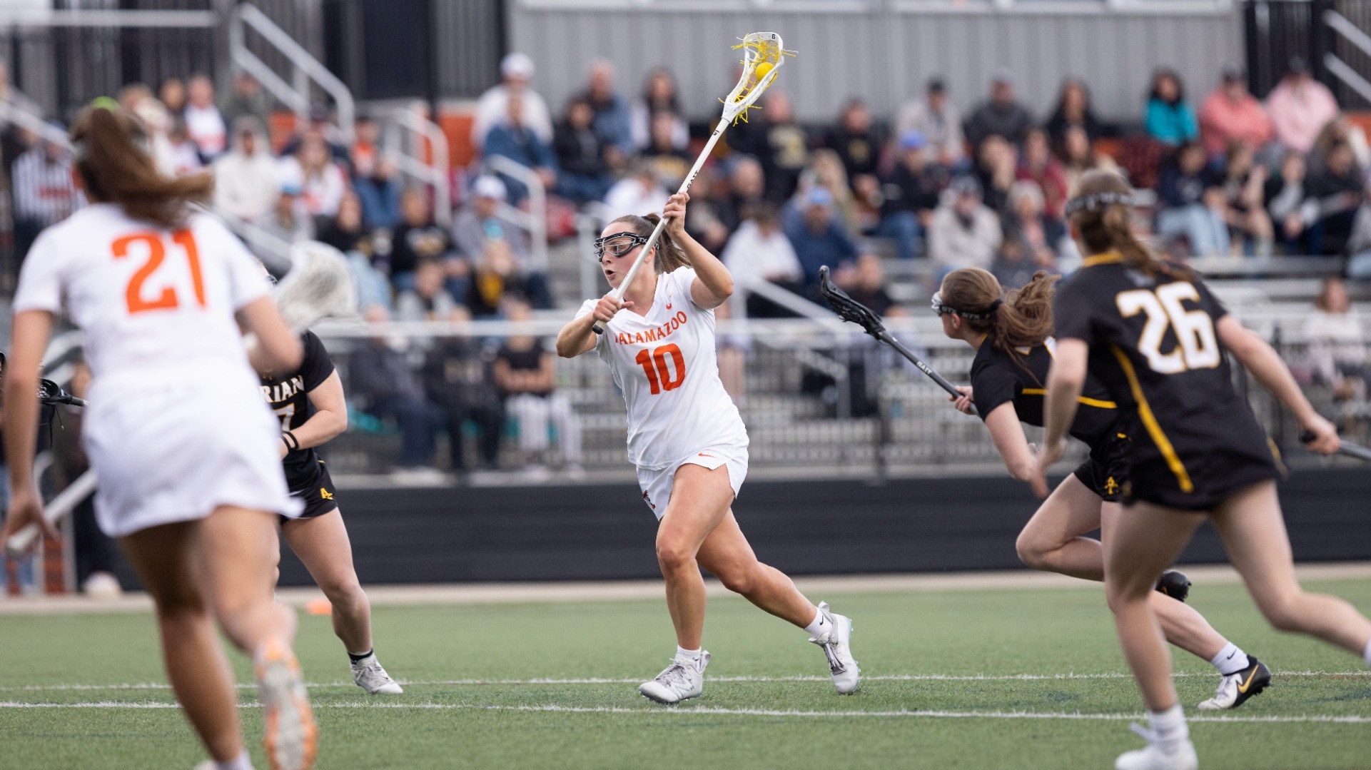Ella Spooner shooting a goal