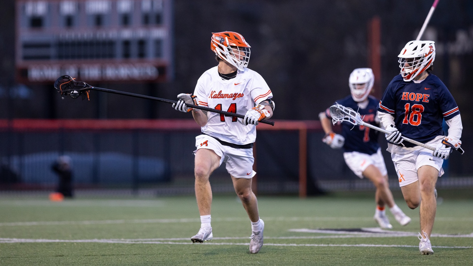 Jack Bungart playing lacrosse
