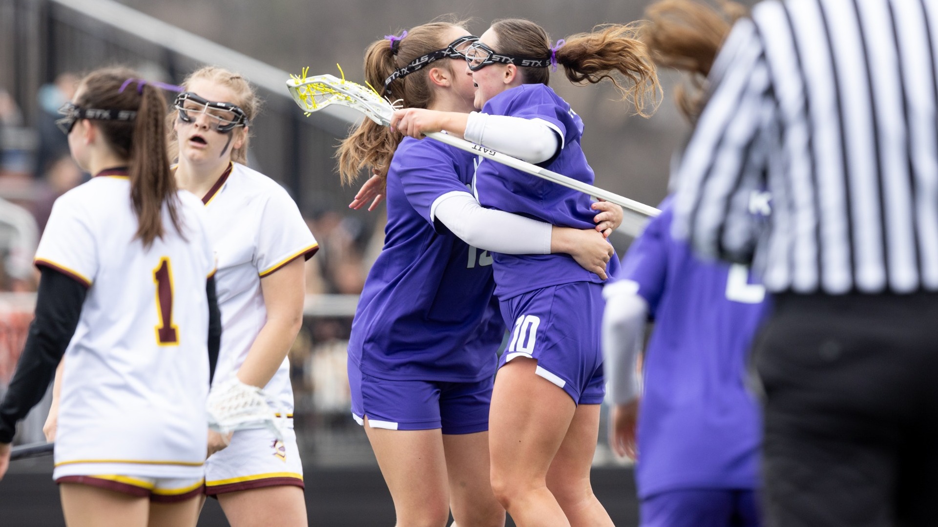 Tessa Fuller and Ella Spooner celebrating