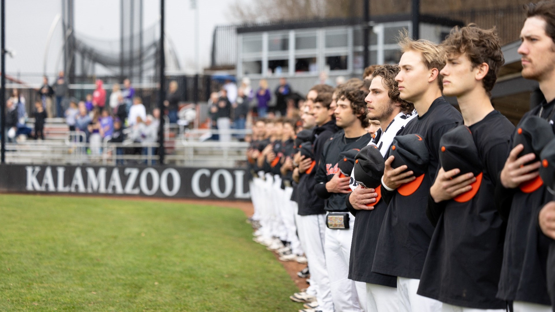Team at National Anthem