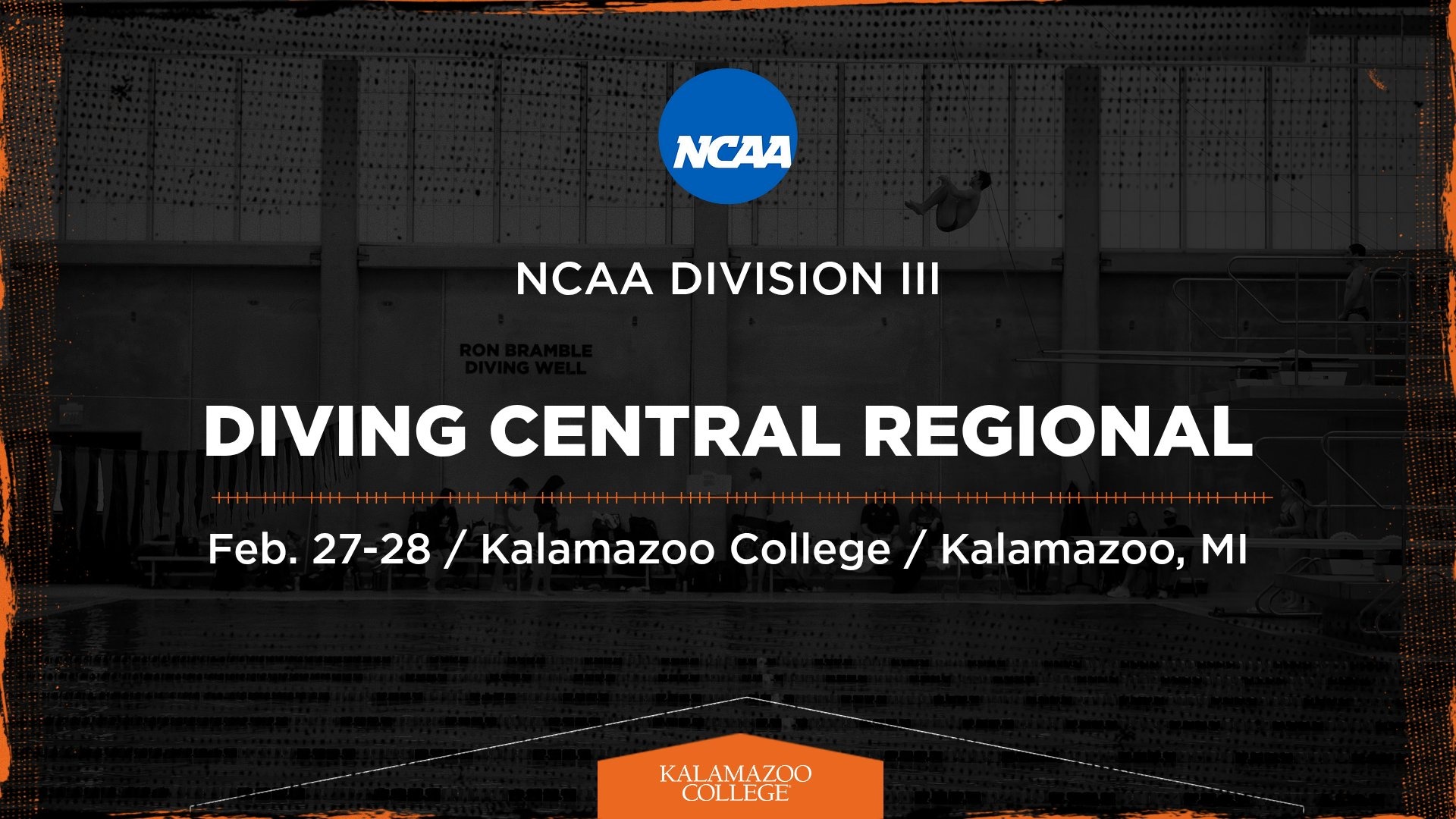 2026 NCAA III Central Region Diving Graphic
