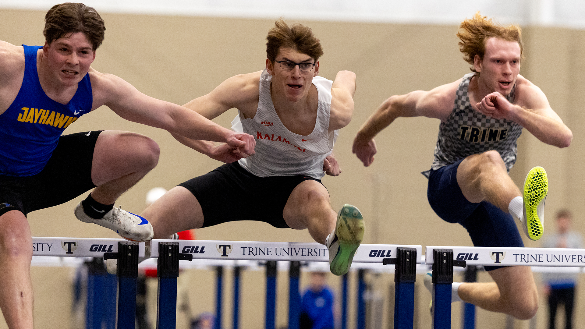 Anderson Elliott clearing a hurdle