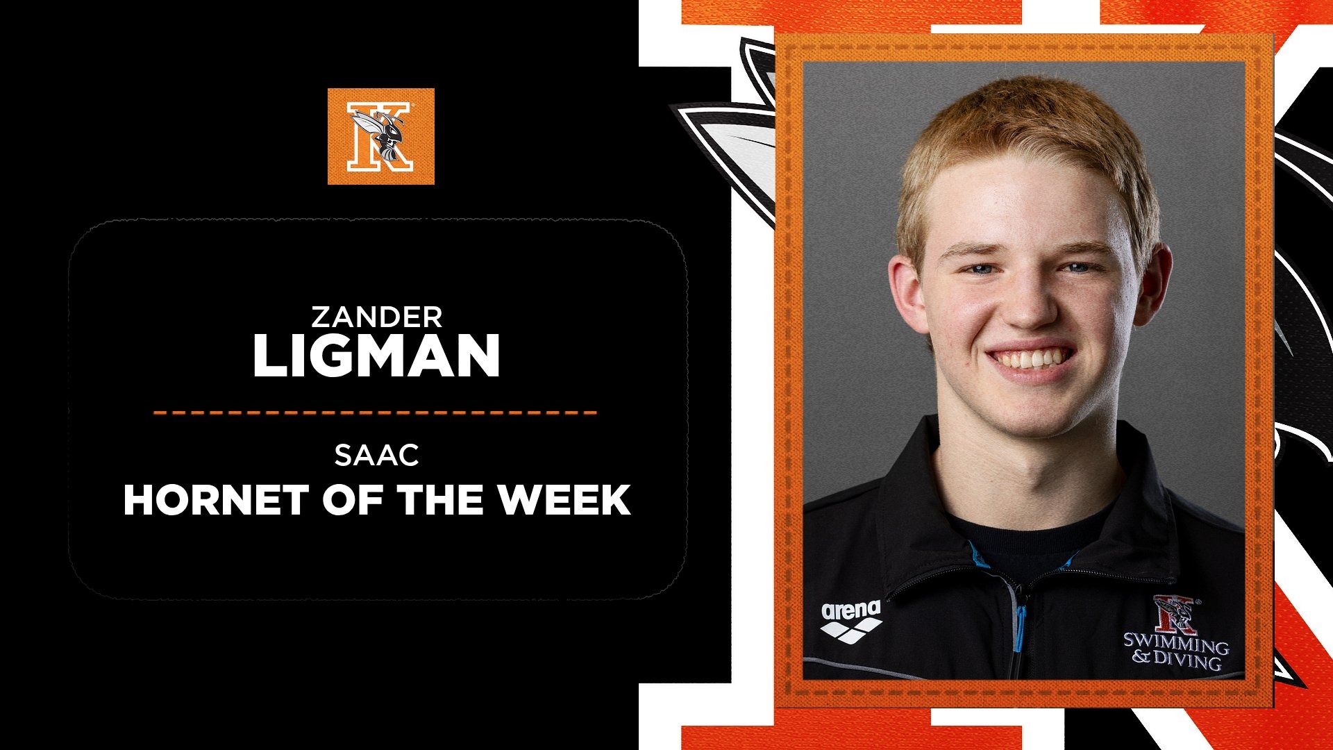 Zander Ligman Men's Hornet of the Week Graphic
