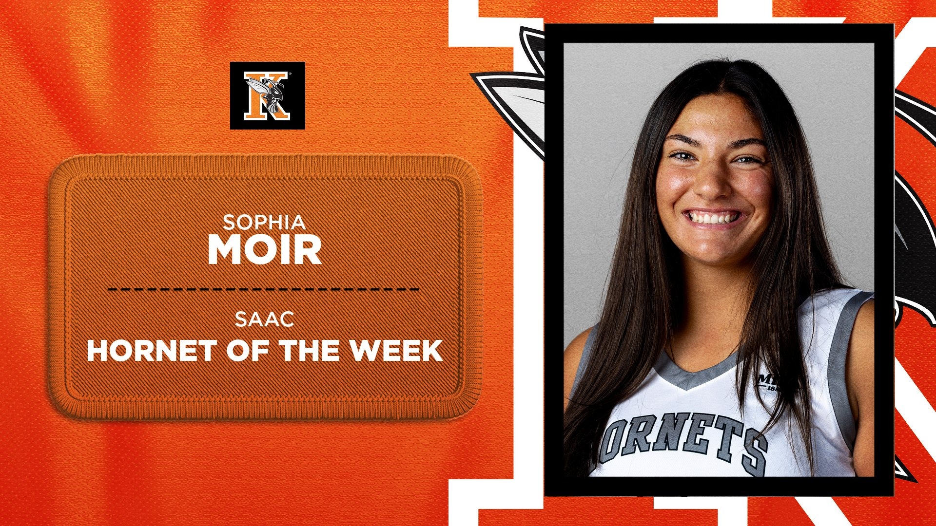 Sophia Moir Women's Hornet of the Week Graphic
