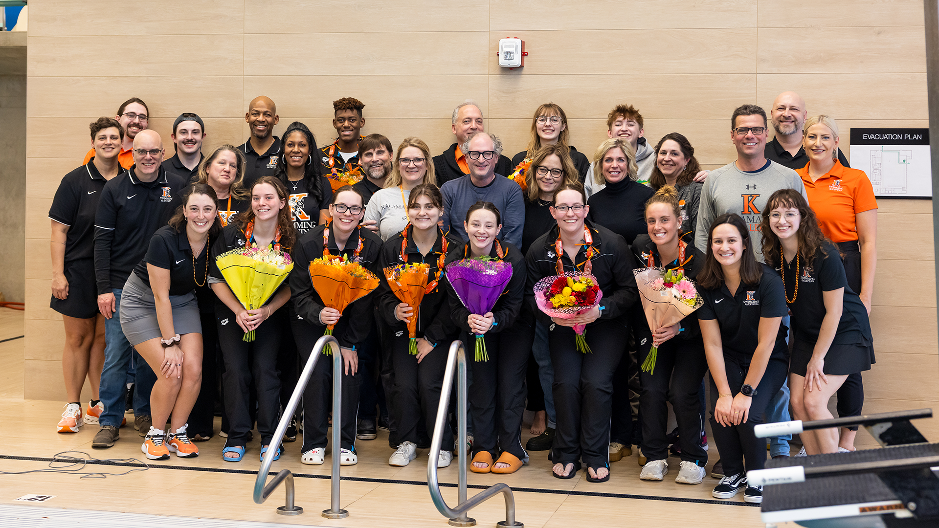Kalamazoo College Swimming and Diving 2025-26 Senior Day photo