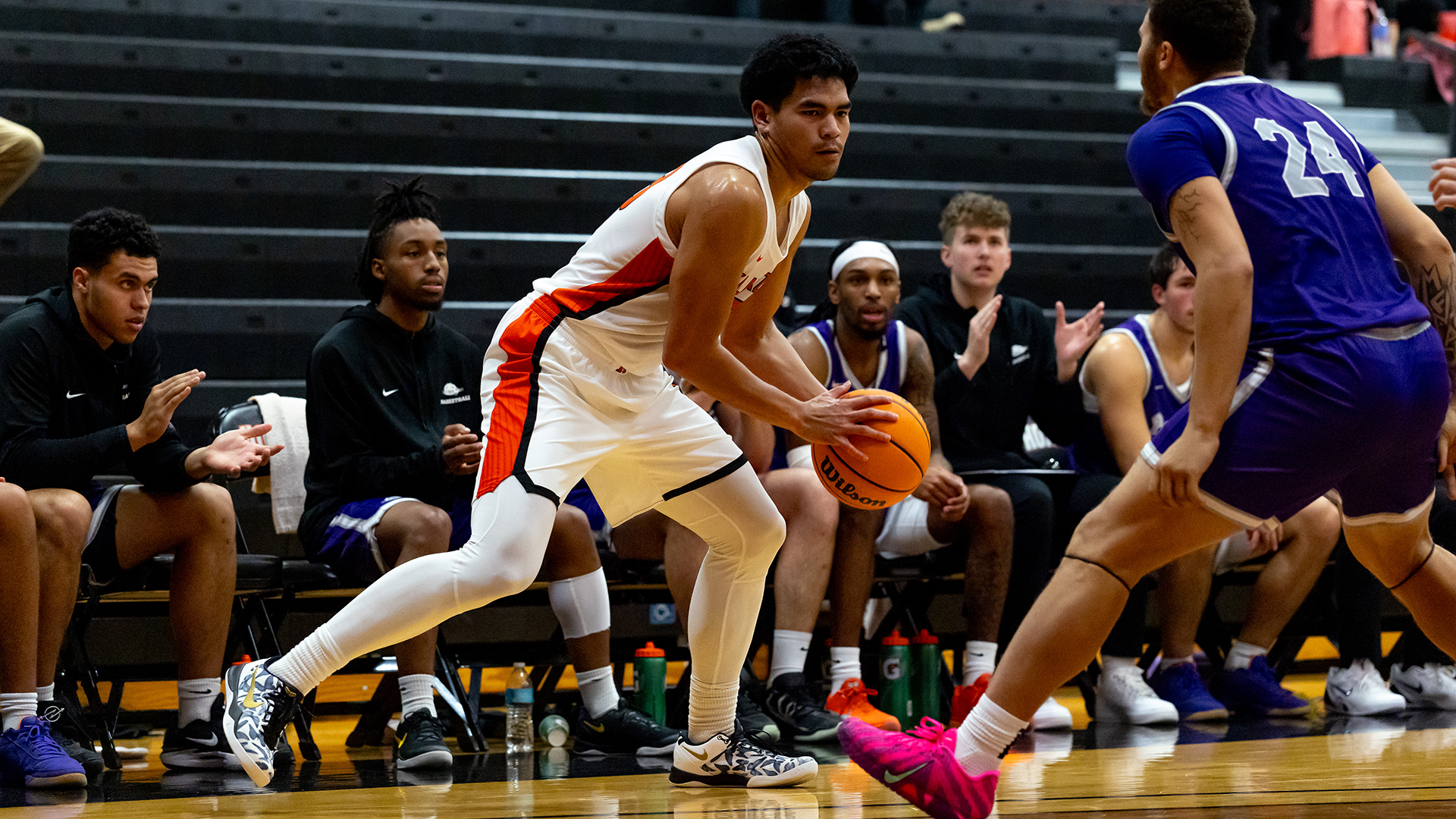 Patrick Perez playing basketball