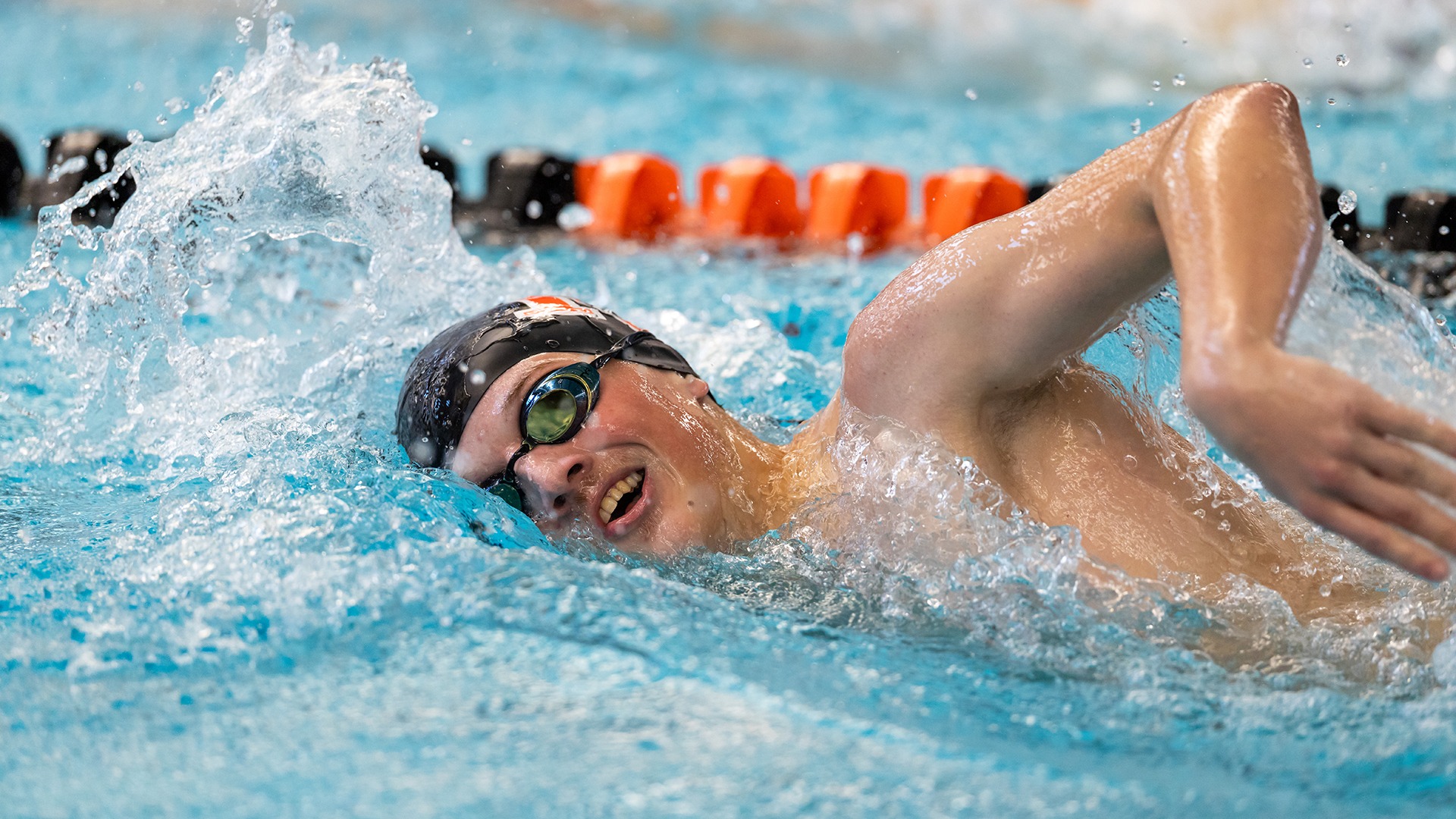 Kalamazoo College men's swimmer