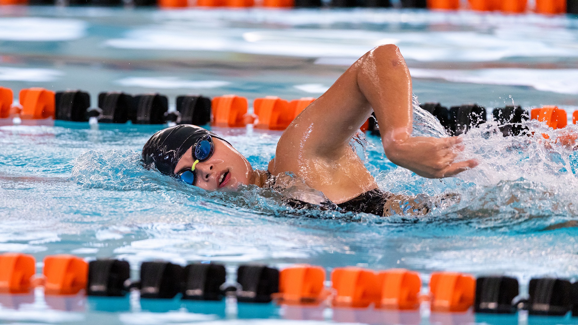 Kalamazoo College women's swimmer