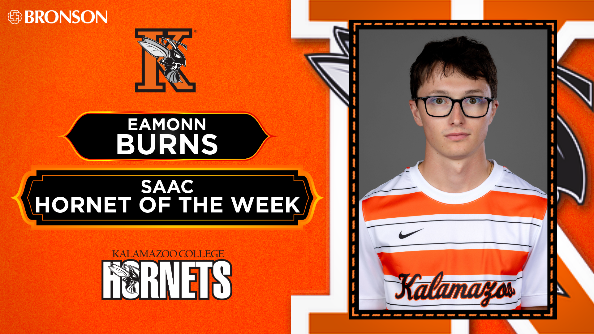 Eamonn Burns Hornet of the Week graphic