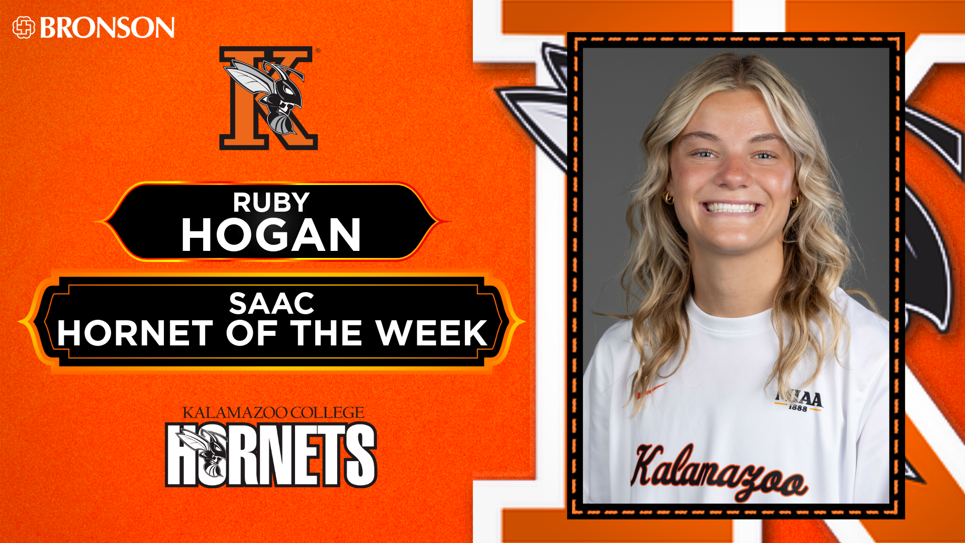 Ruby Hogan Hornet of the Week graphic