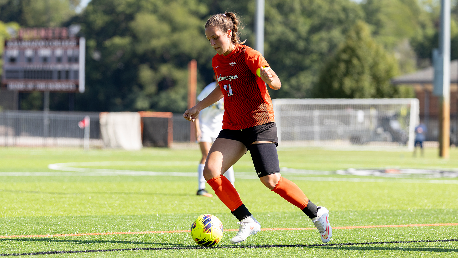 Callie Abair playing soccer