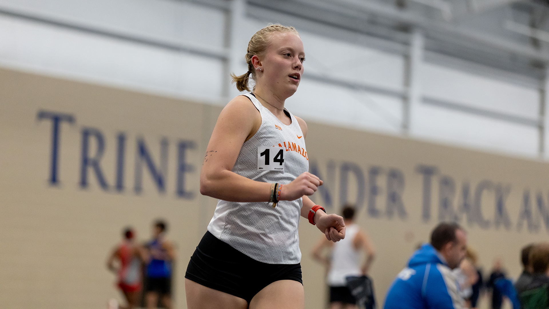 Ava King running track