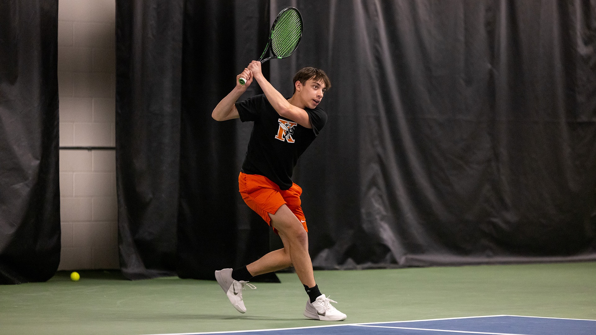 Sebastian Courtright playing tennis