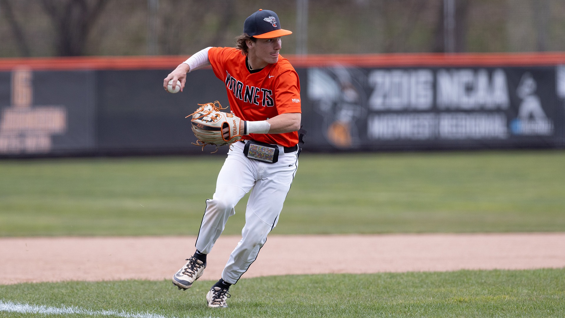 Cade Preissing playing baseball