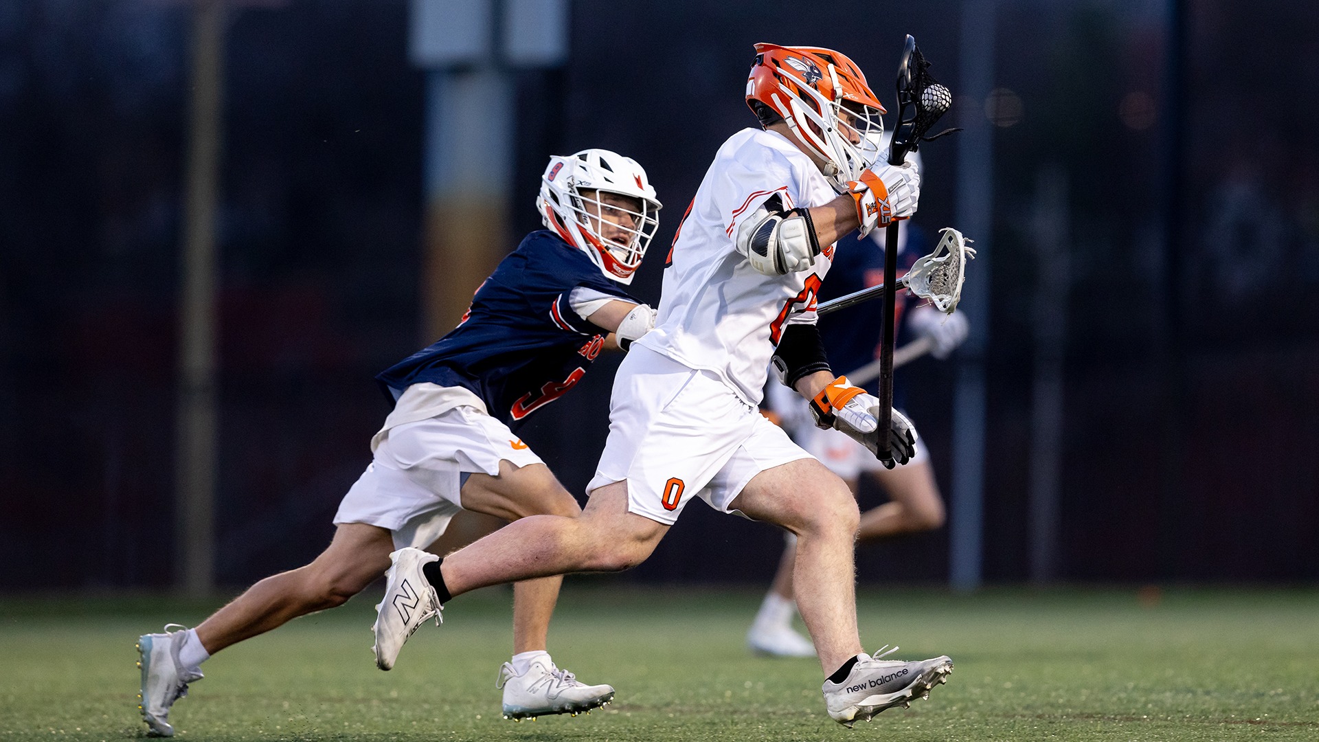 Max Plesscher playing lacrosse