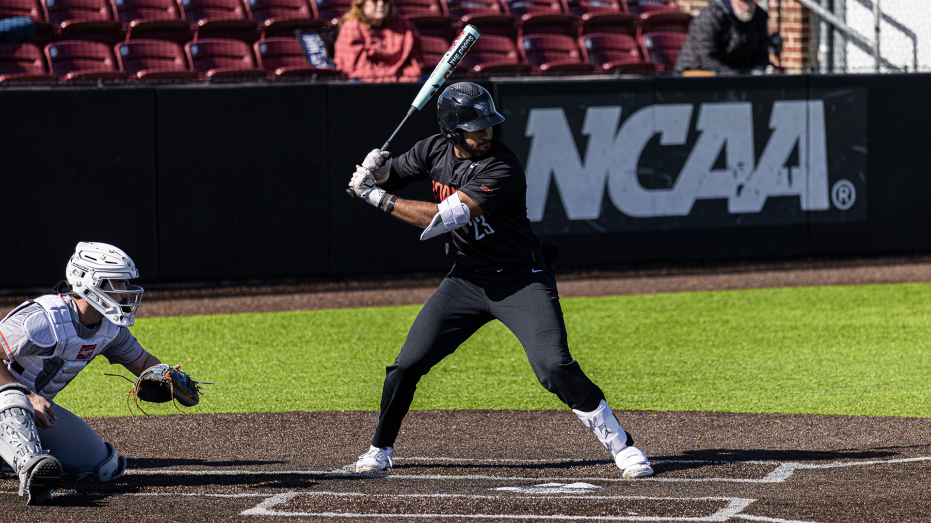 Robert Newland playing baseball