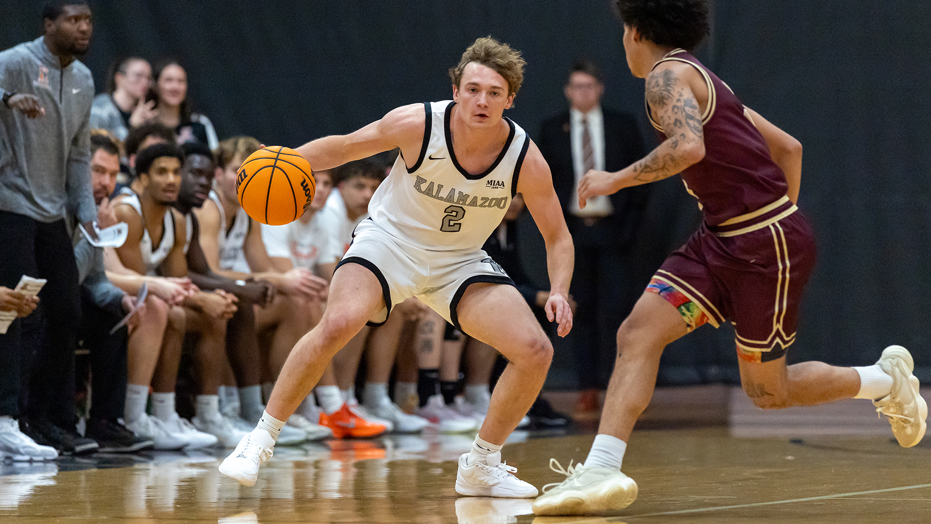 Lucas Hanifan playing basketball