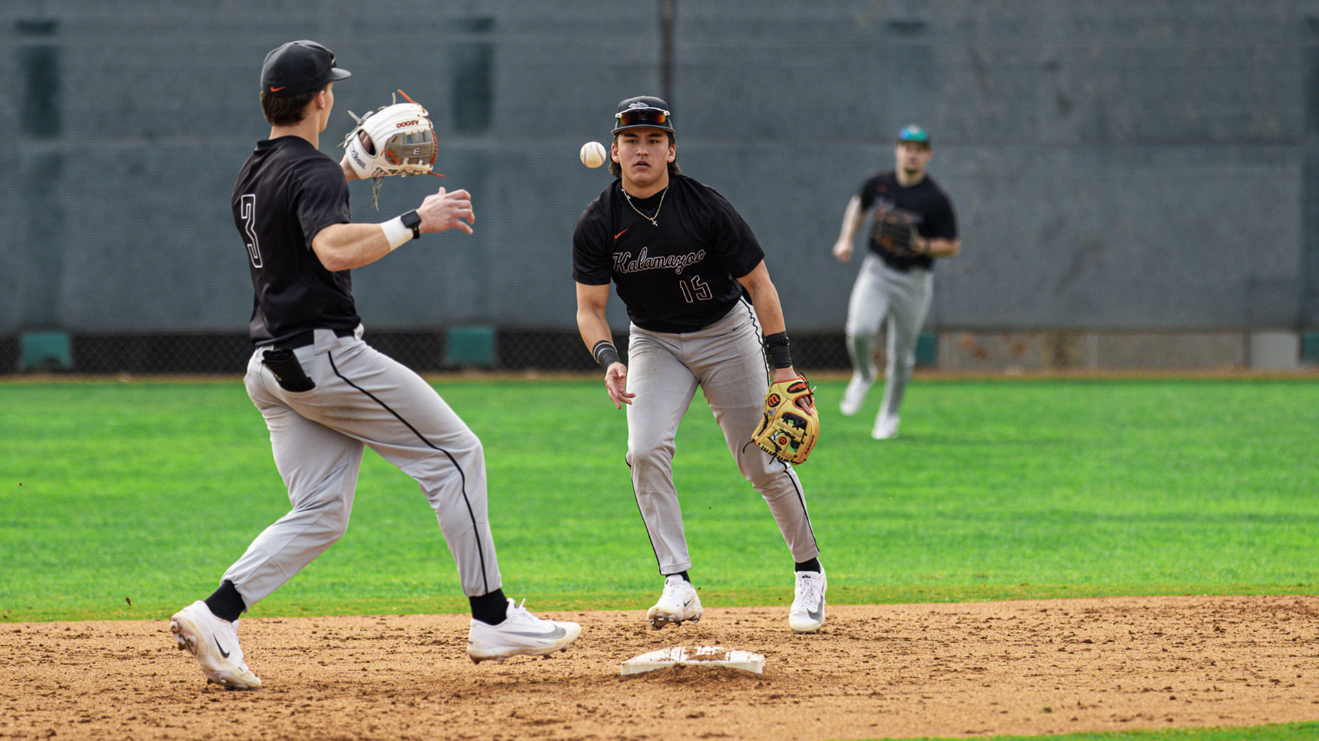 Mikey DeLuca playing baseball