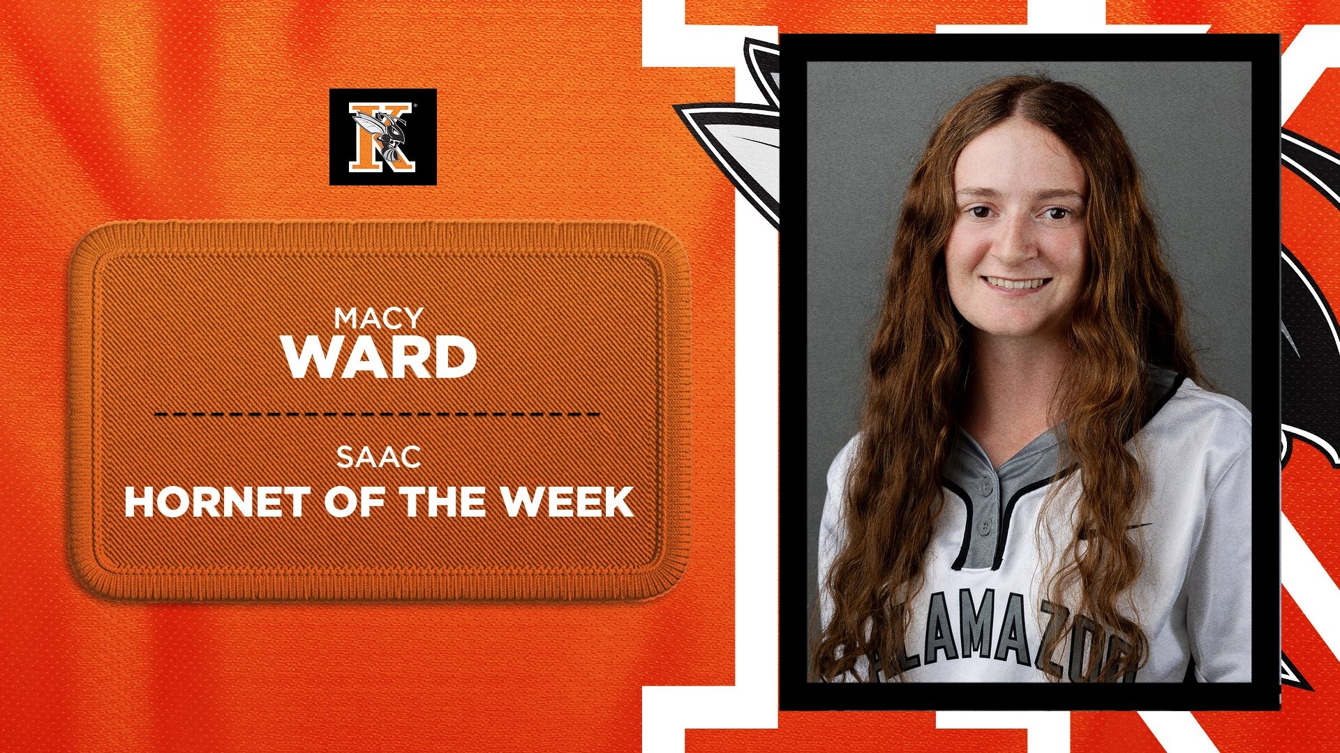Macy Ward Women's Hornet of the Week graphic