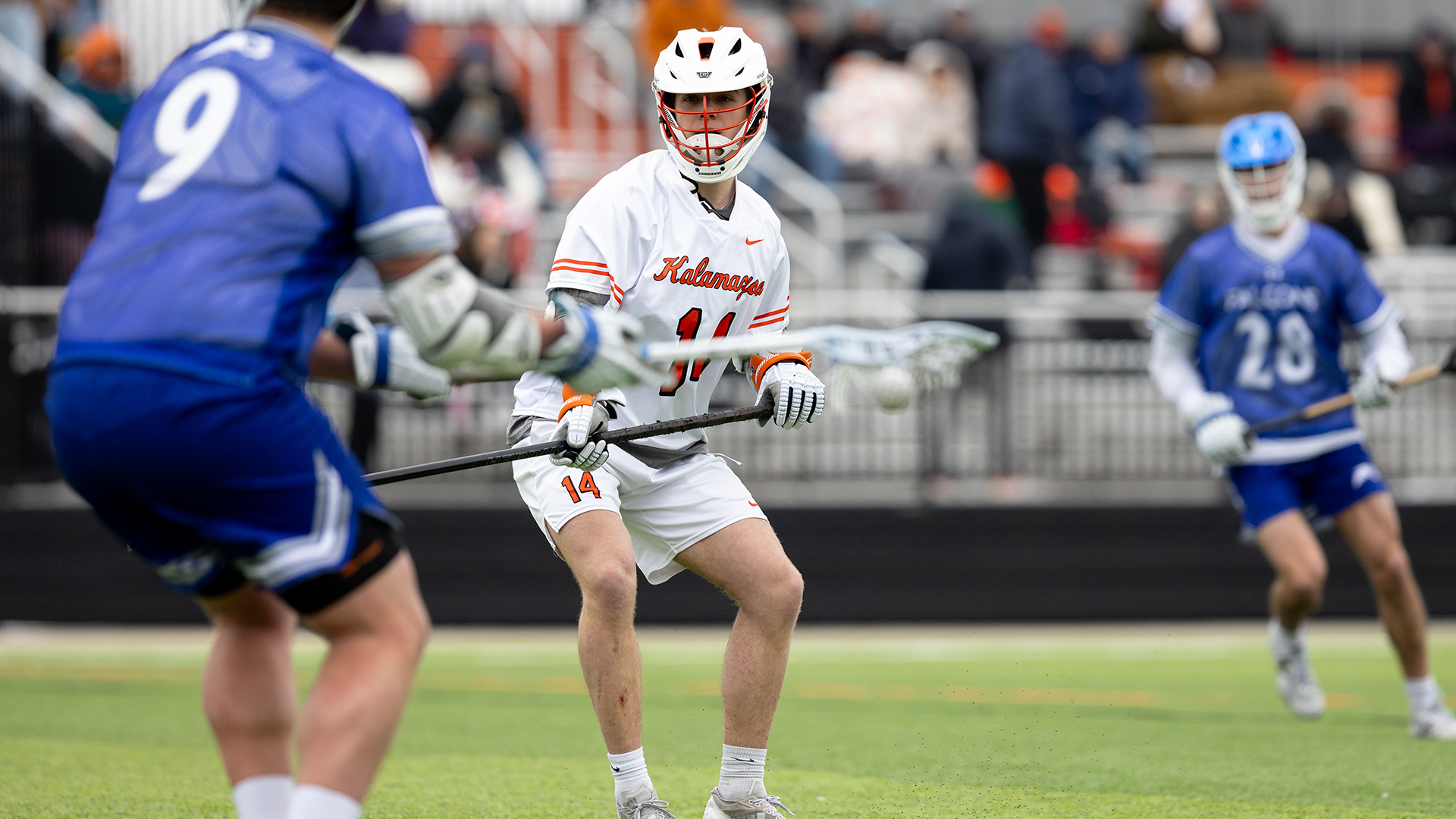 Jack Bungart playing lacrosse