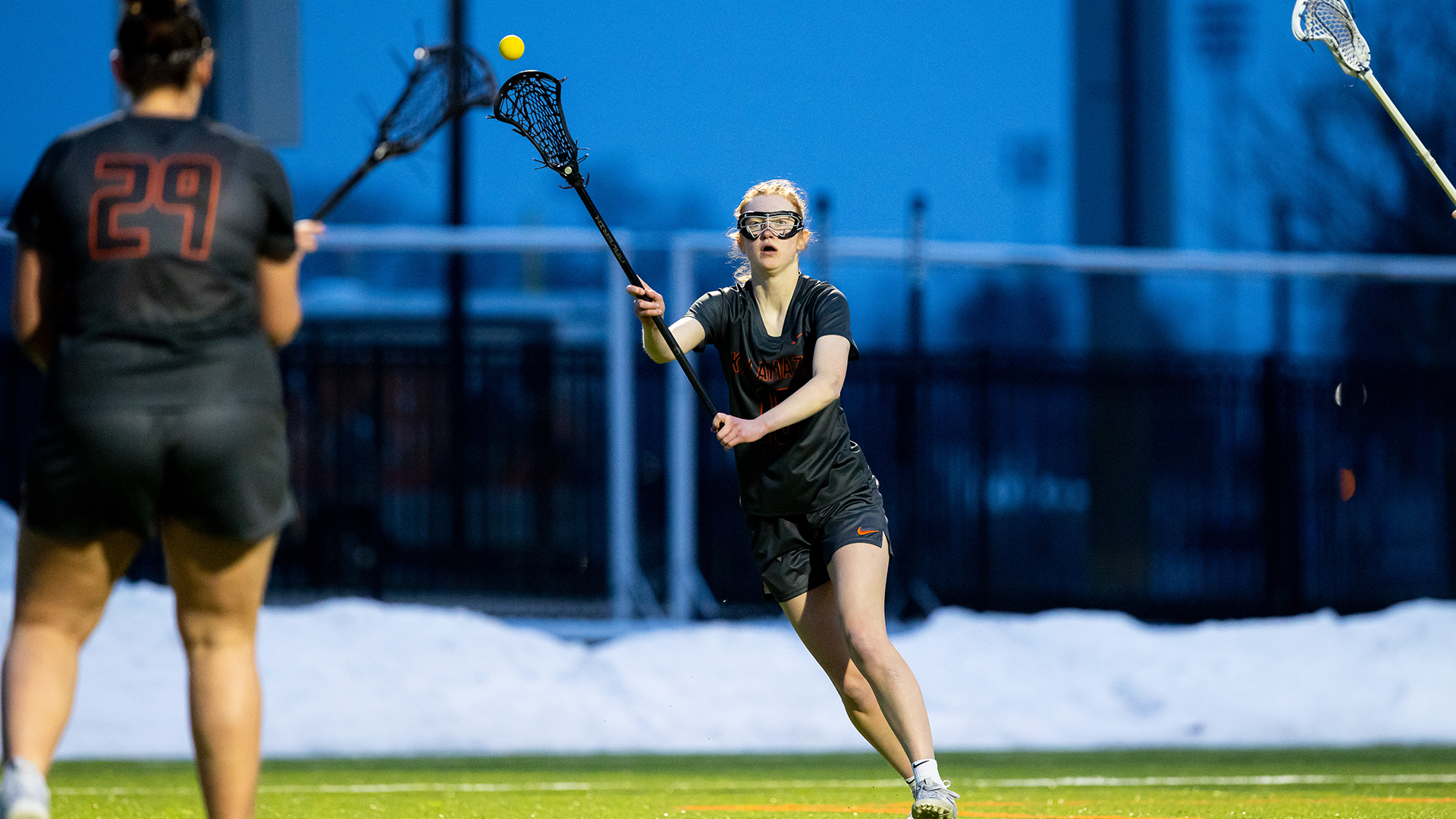 Jordan Doyle playing lacrosse
