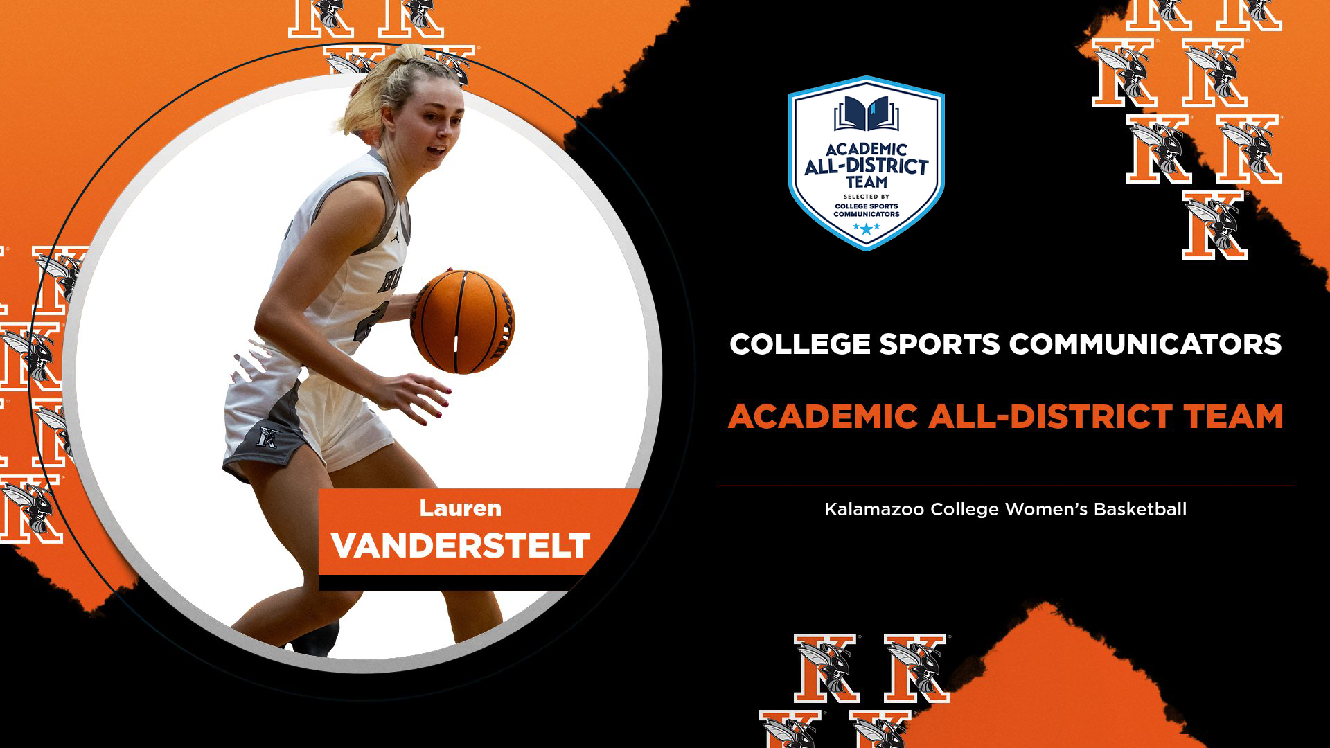 Women's Basketball Academic All-District Graphic