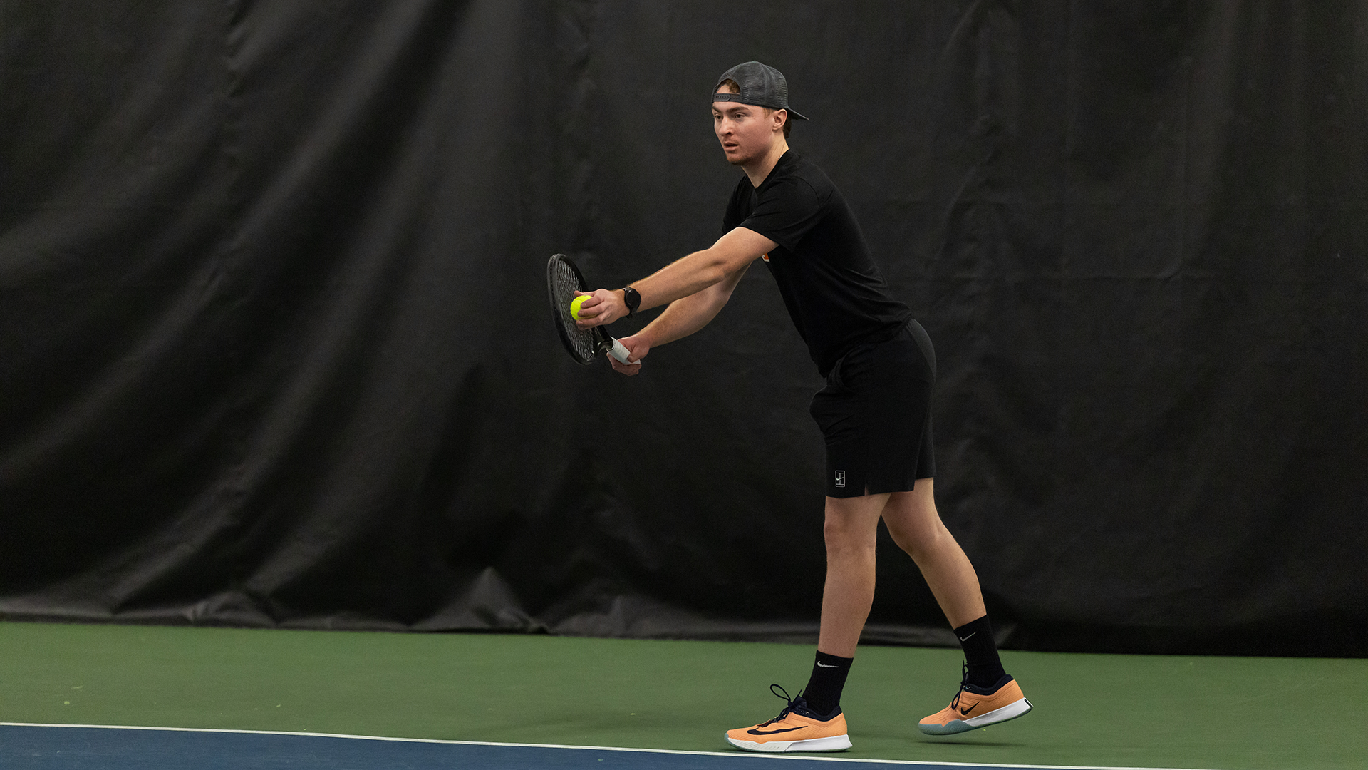 Tieran Rafferty playing tennis