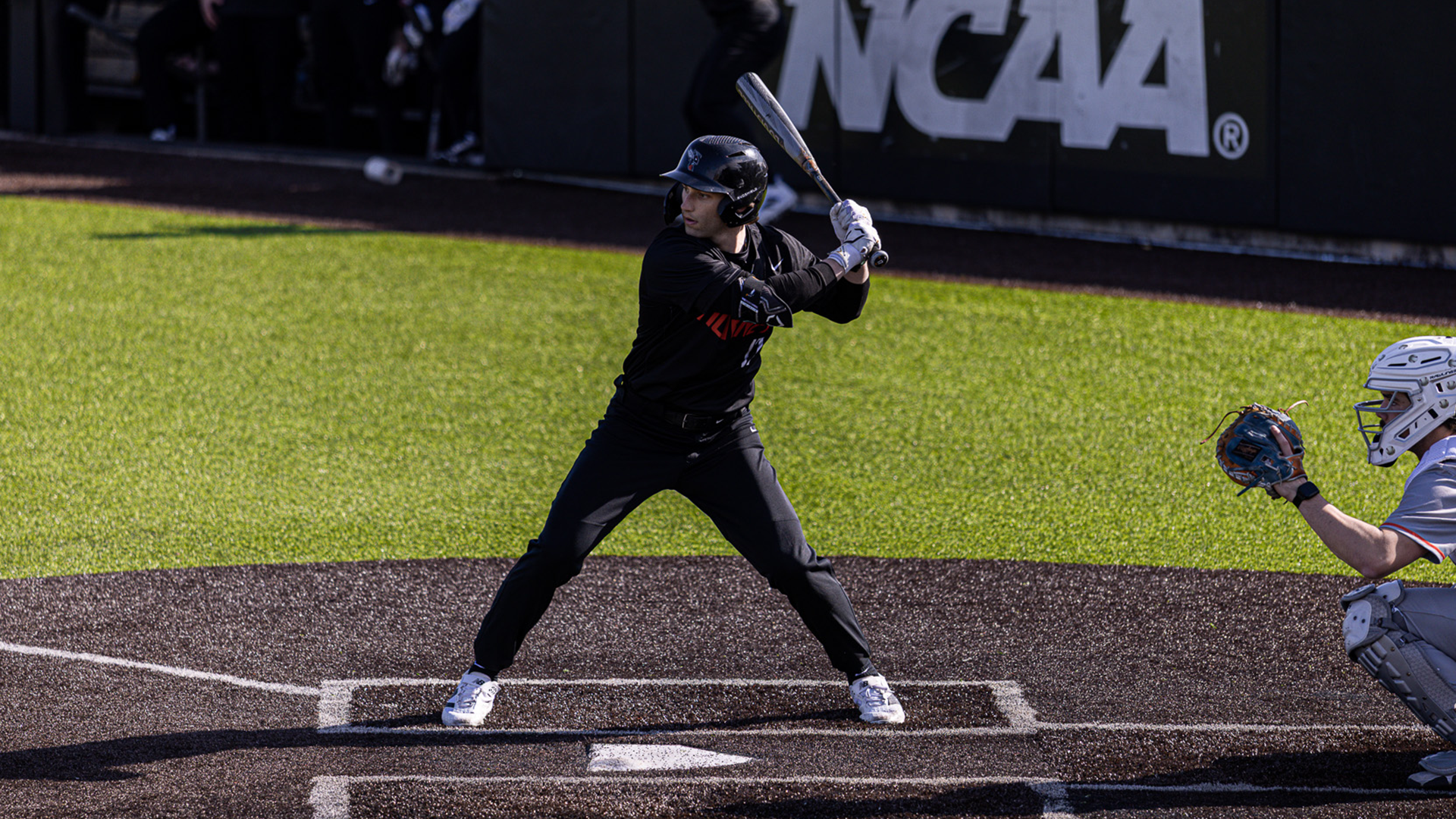 Alex Fenkell playing baseball