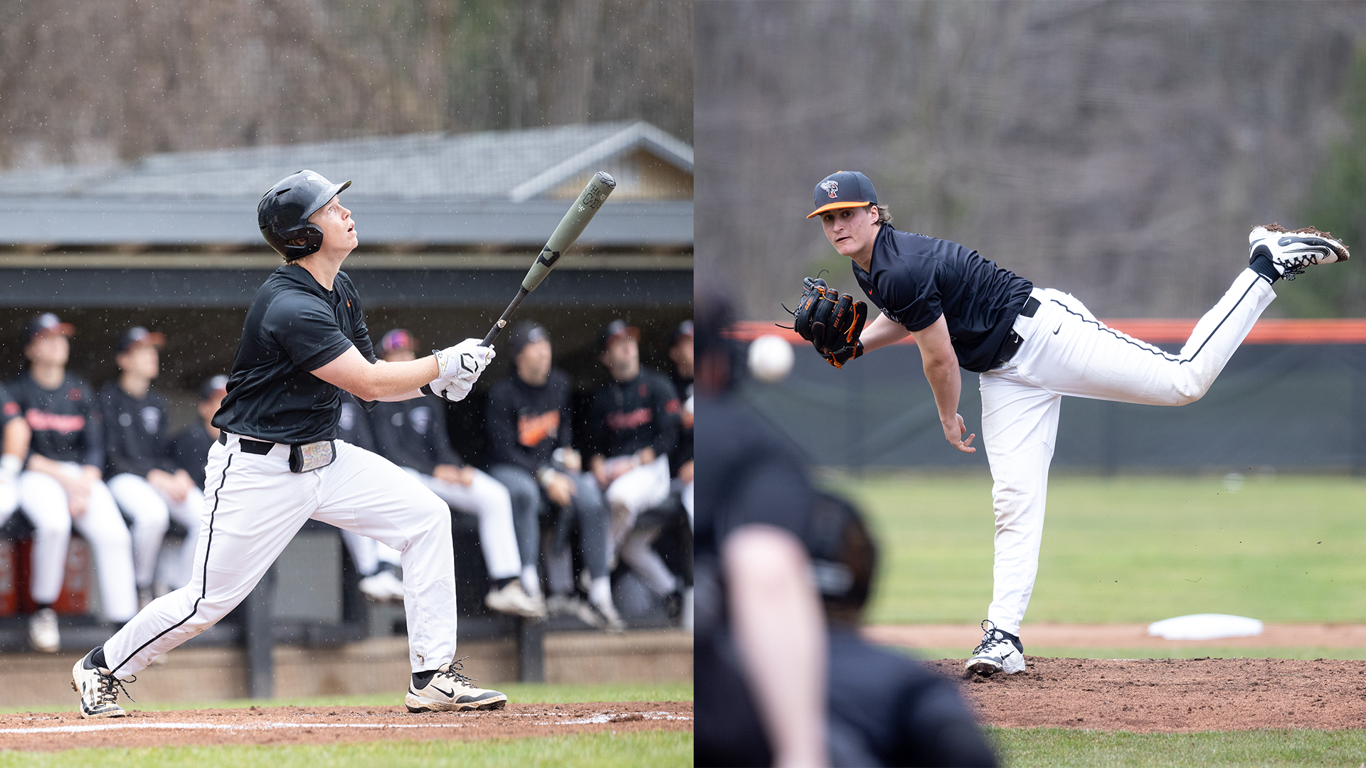 Ryar Rinehart (left) and Carson Orvis (right) earned MIAA Player of the Week honors Monday, March 9, 2026