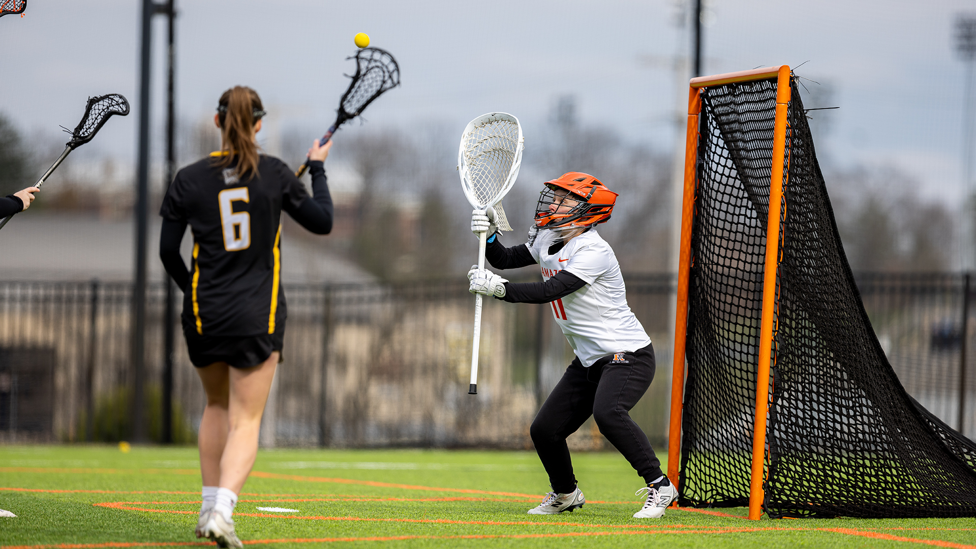 Kaitlyn Grice playing lacrosse