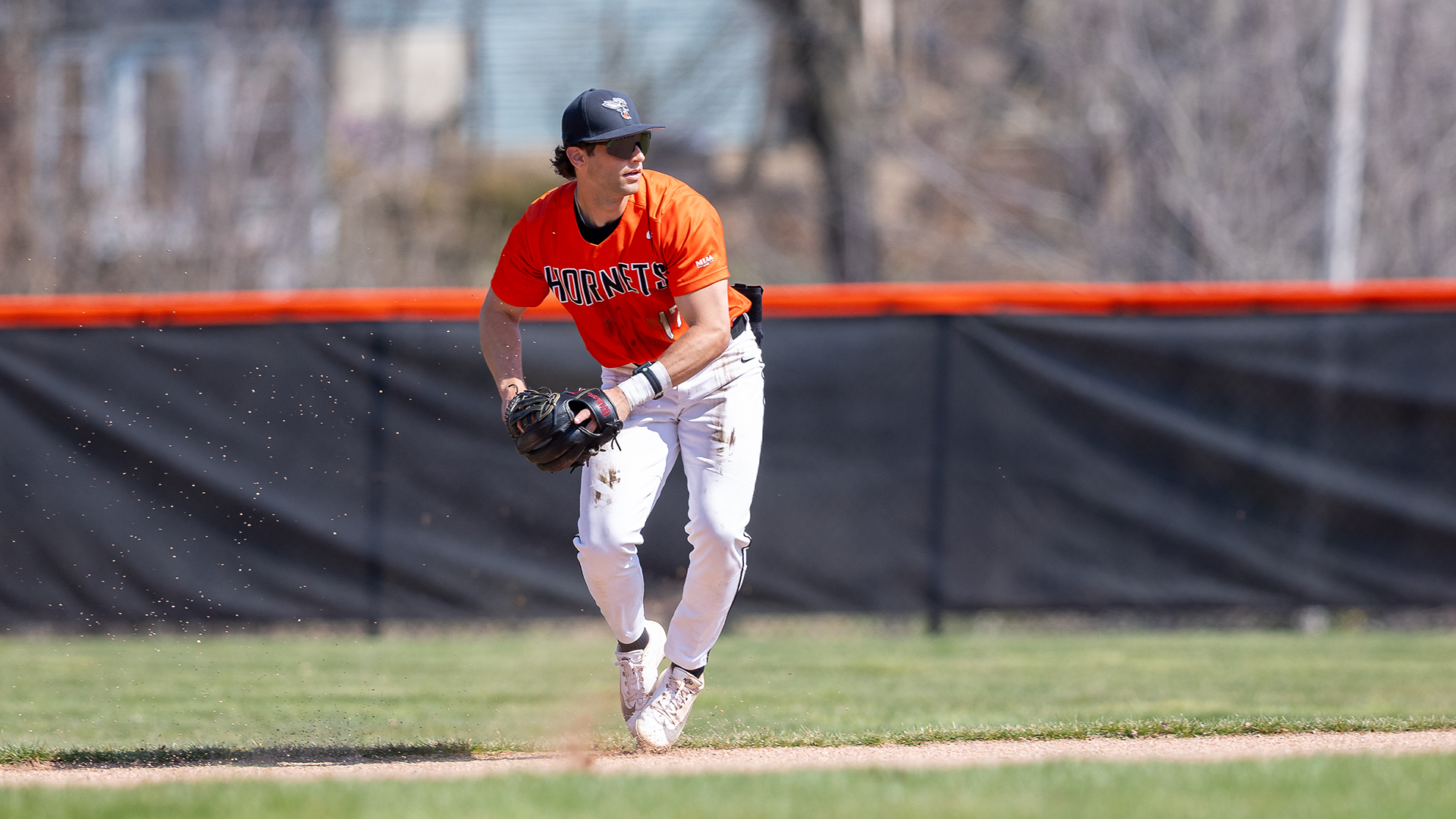 Alex Fenkell playing baseball