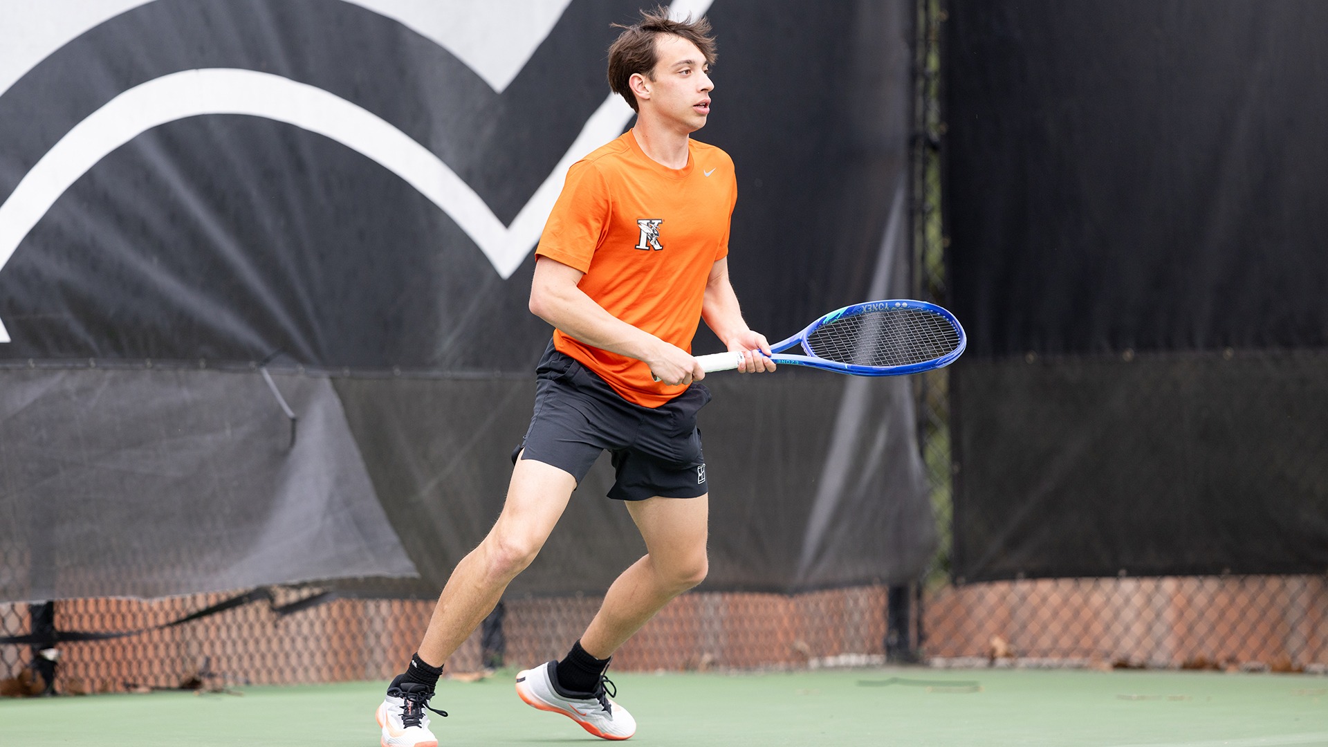 Sebastian Courtright playing tennis