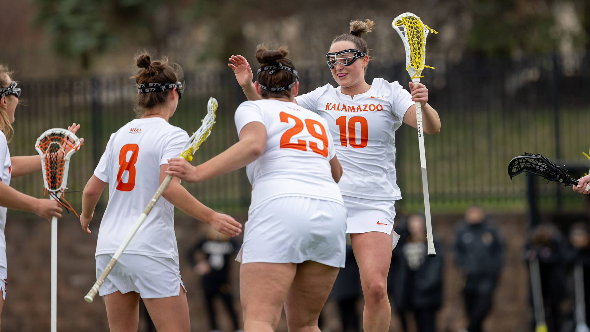 Ella Spooner celebrating a goal