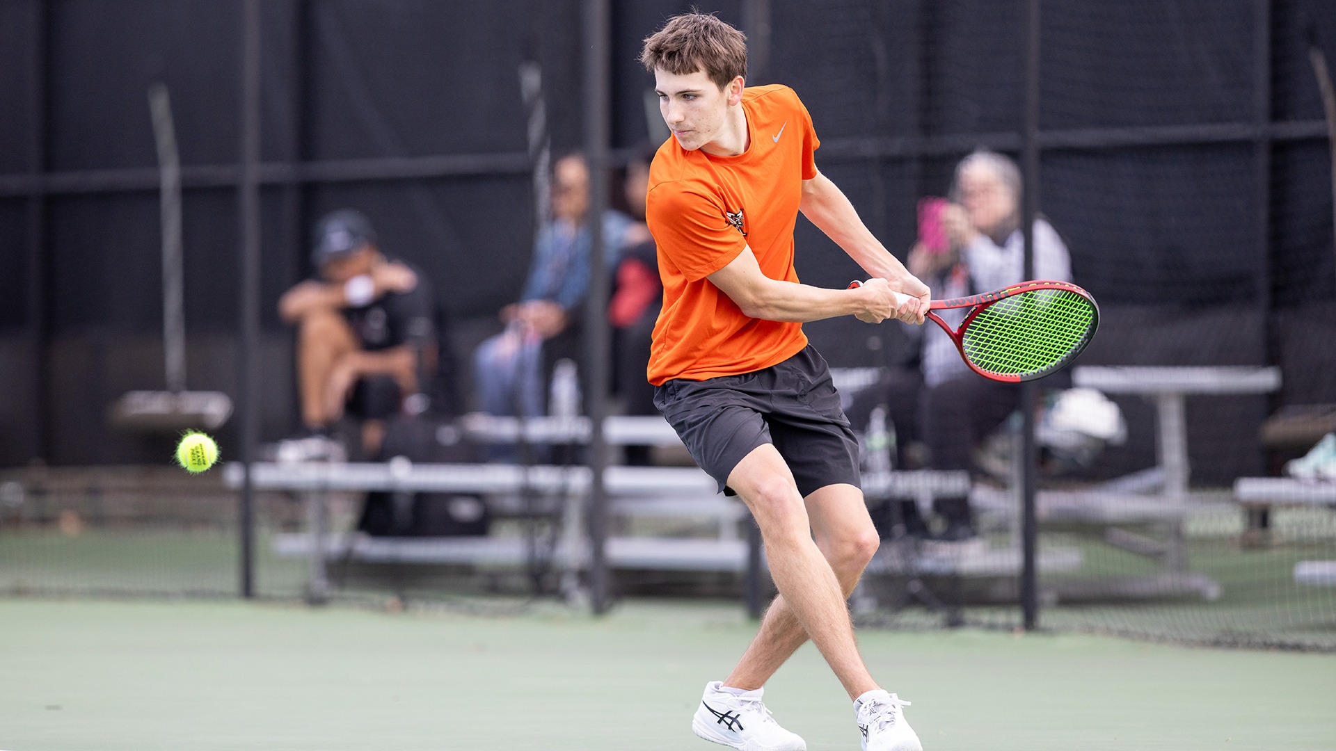 Derek Blackwell playing tennis