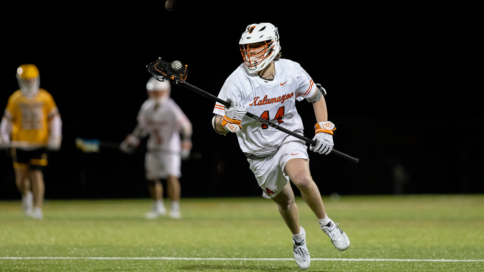 Jack Bungart playing lacrosse