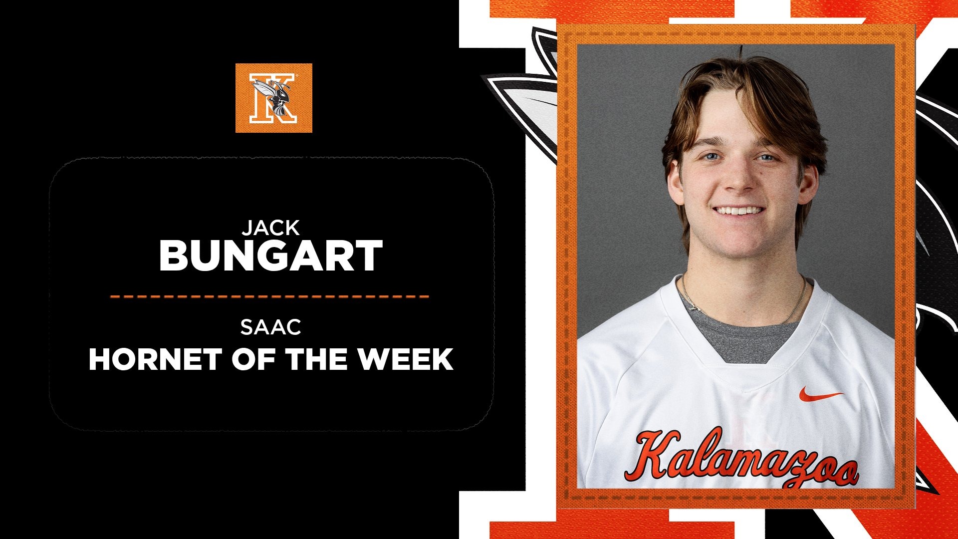 Jack Bungart Men's Hornet of the Week Graphic