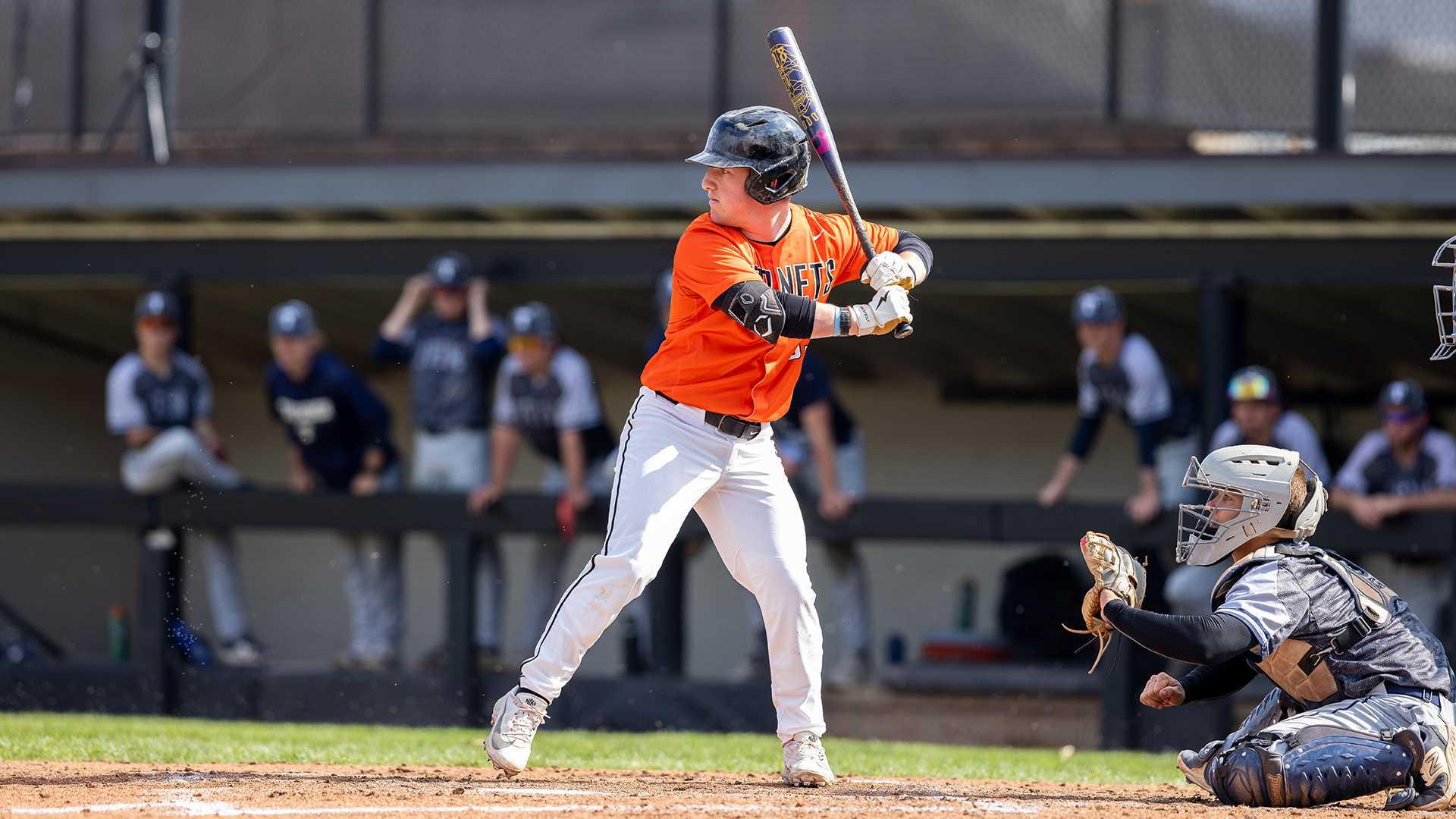 Austin Keur playing baseball