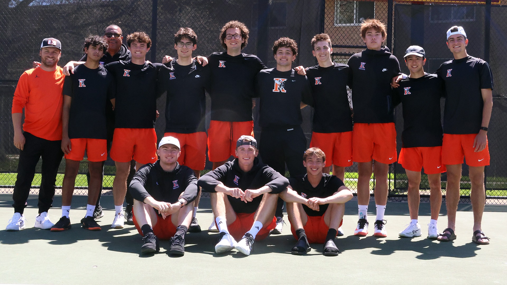 Kalamazoo College Men's Tennis MIAA Championship Team Photo at Calvin