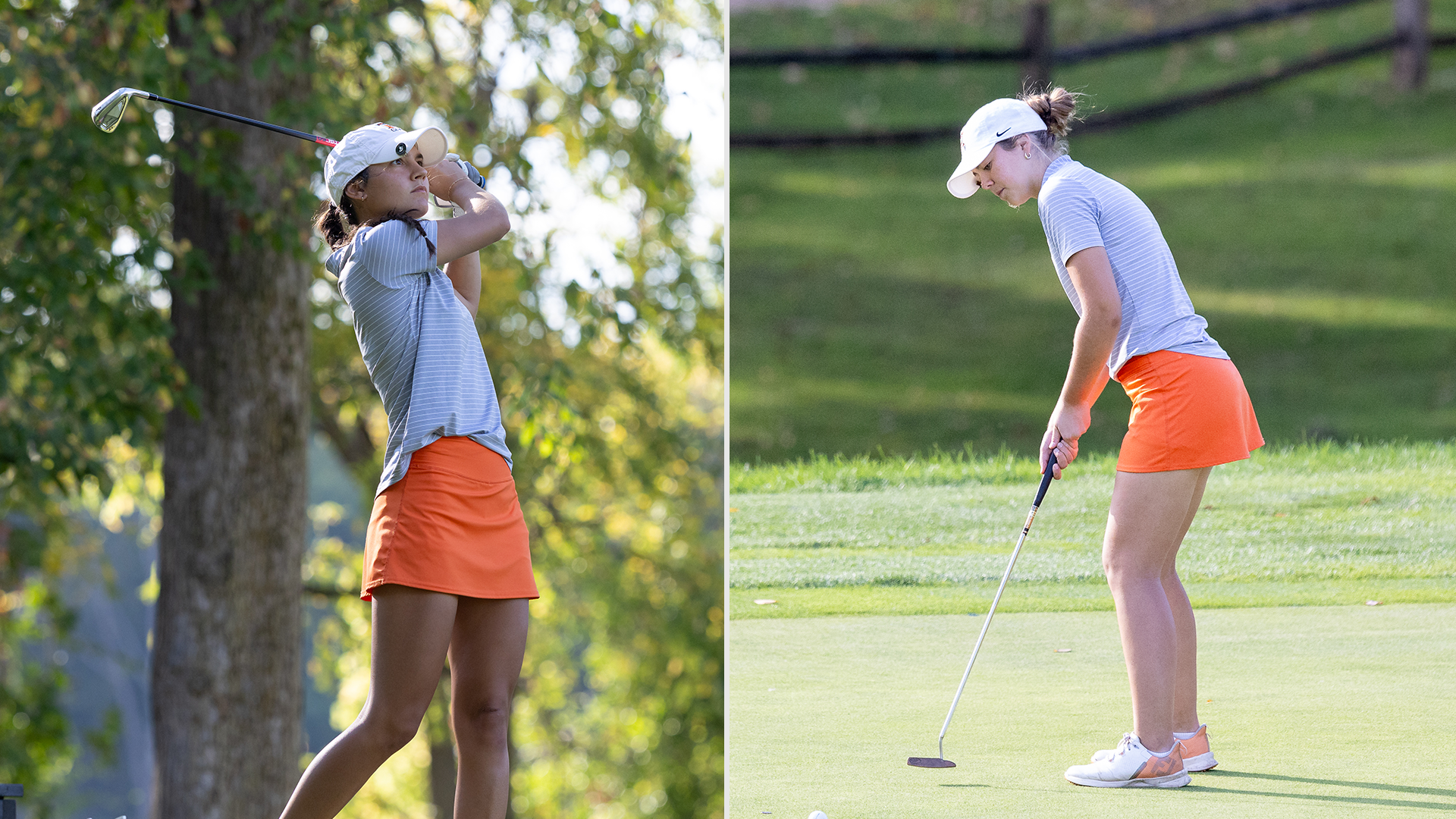 Ellie Britt (left) and Jacey Merkle (right) both earned All-MIAA Honors in 2025-26